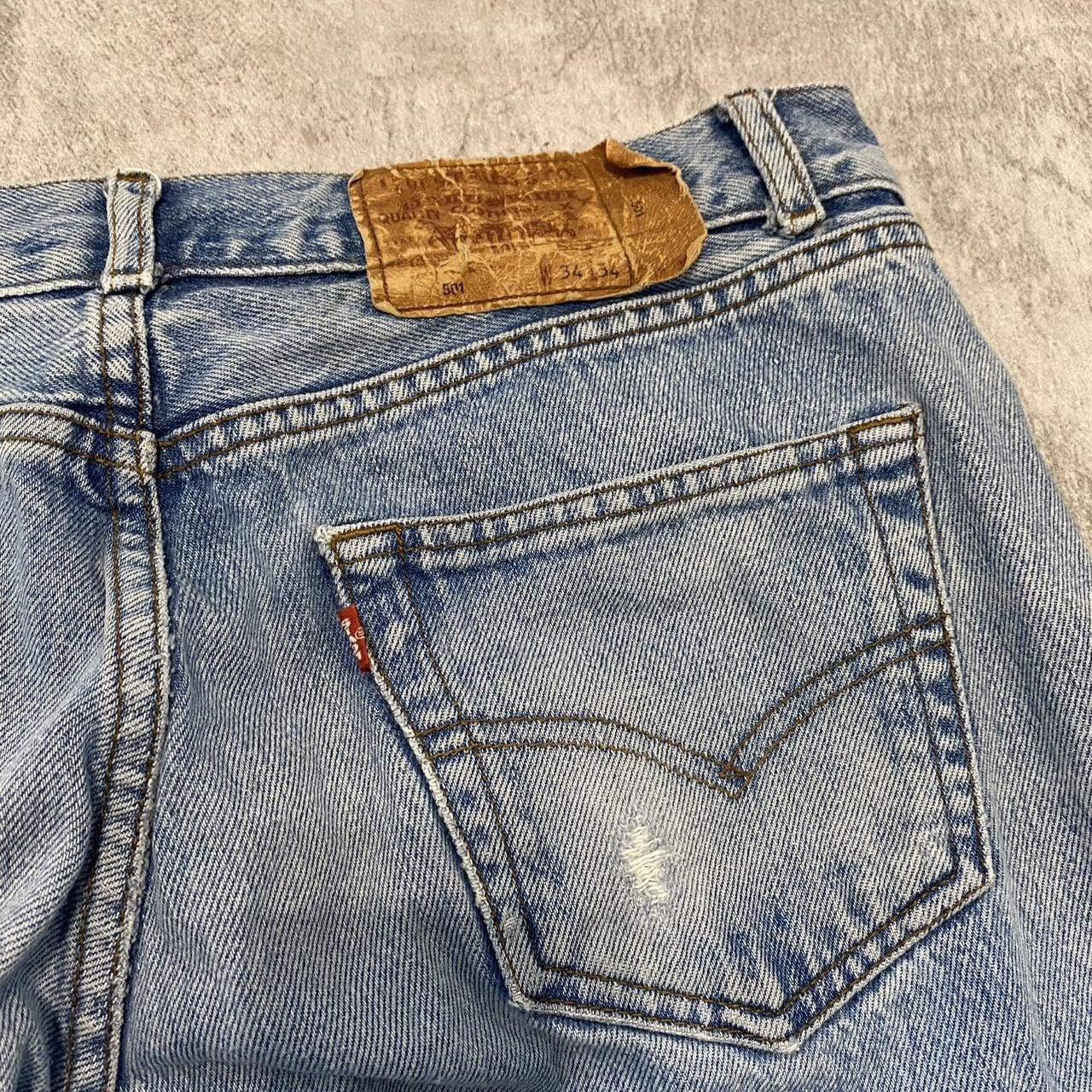 Levi's Blue vintage Levi's 501 jeans vintage y2k rock metal 2000s Size US 34 / EU 50 - 4 Thumbnail