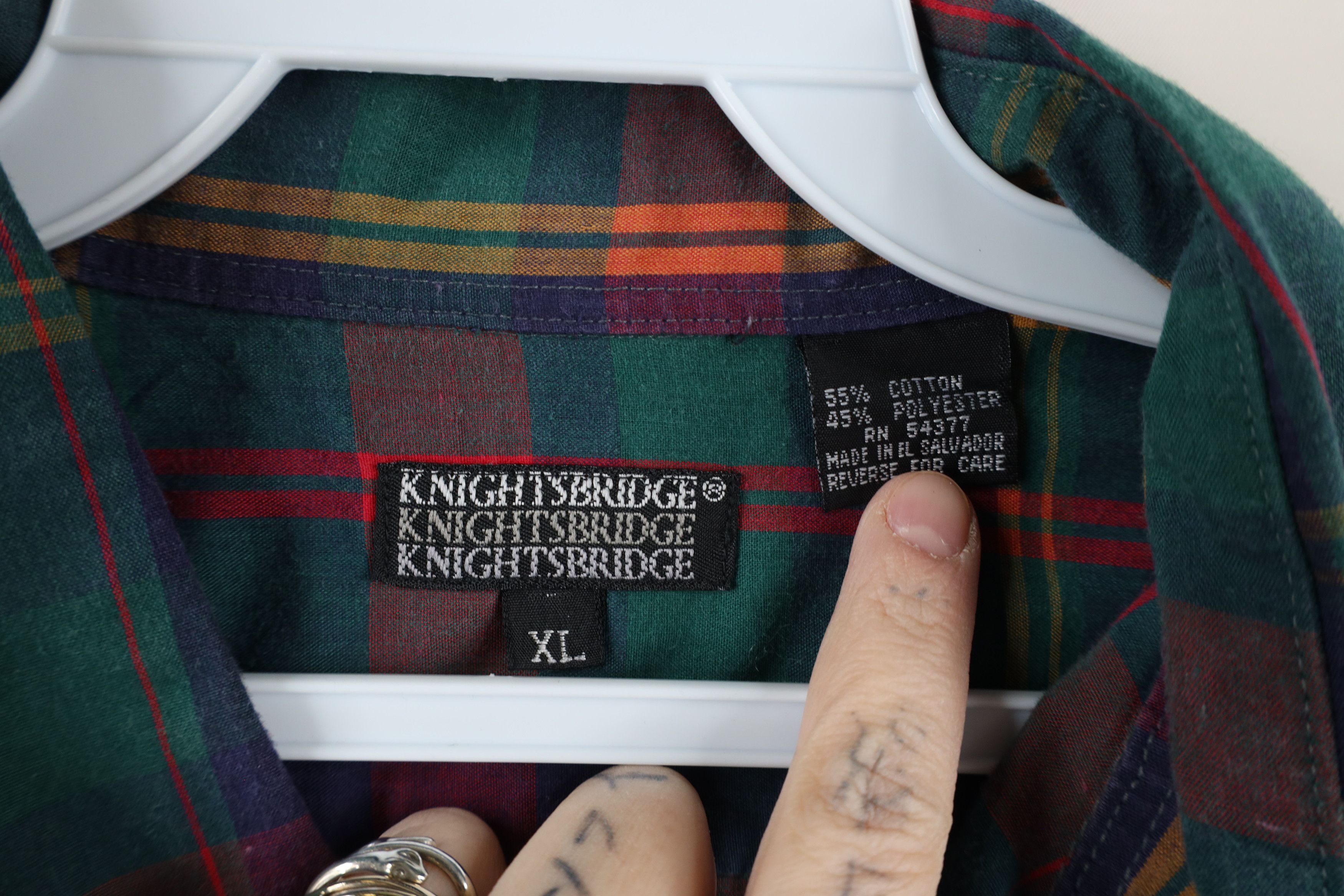 Vintage Vintage 90s Streetwear Plaid Collared Button Down Shirt Size US XL / EU 56 / 4 - 8 Thumbnail