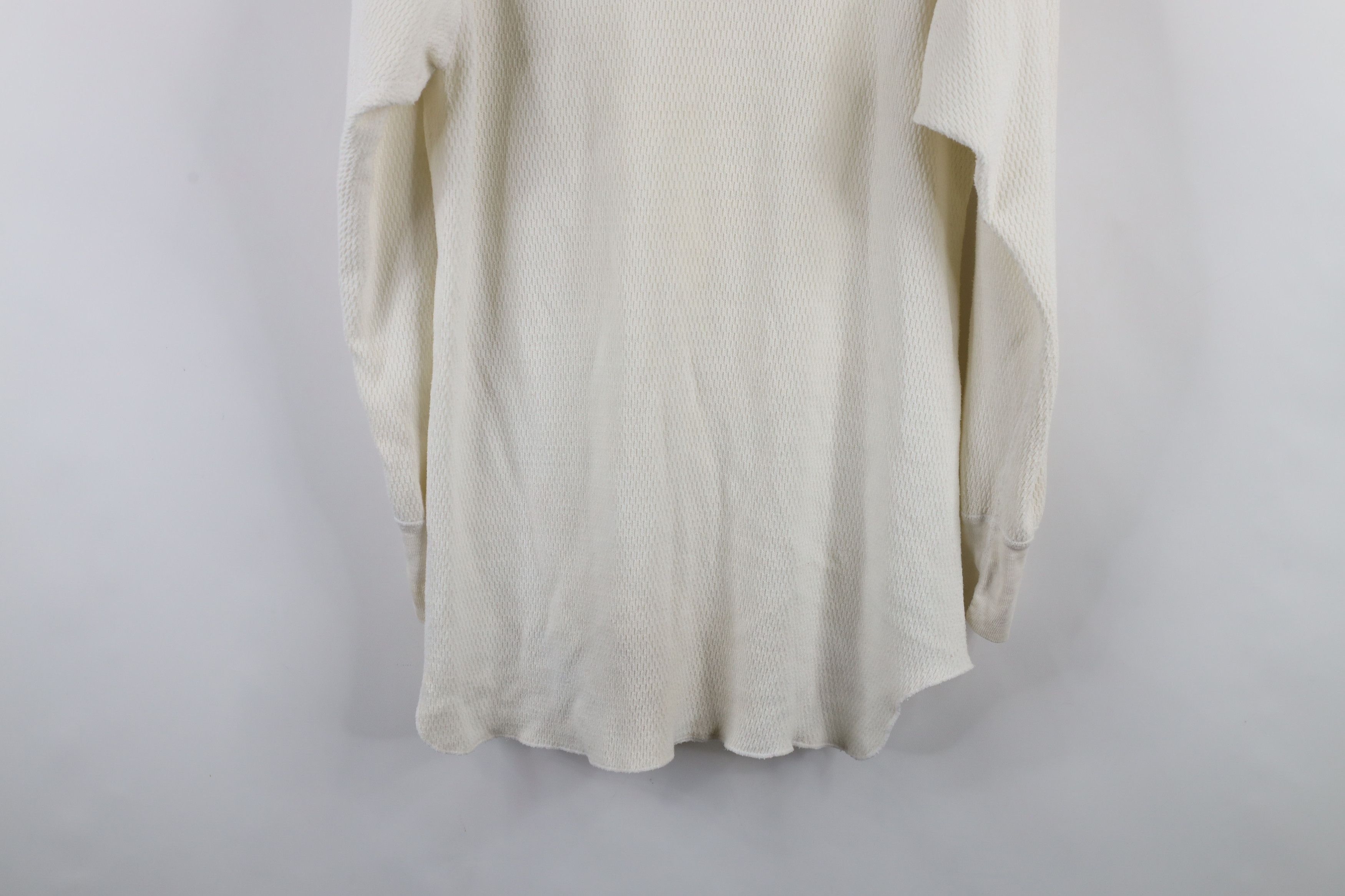 Vintage Vintage 70s Streetwear Waffle Knit Long Sleeve T-Shirt USA Size US XL / EU 56 / 4 - 13 Thumbnail