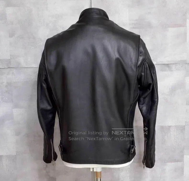 Schott Schott Straight stand-up collar leather jacket Size US XXS / EU 40 - 2 Thumbnail