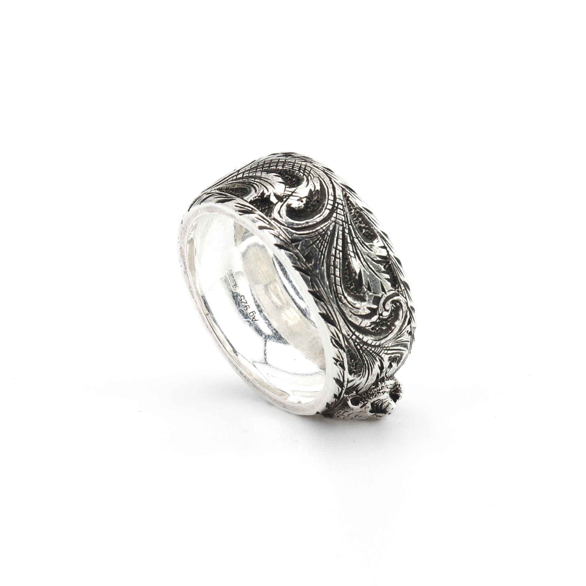 Gucci GUCCI Tiger Head Narrow Silver Ring-2506 Size ONE SIZE - 3 Thumbnail