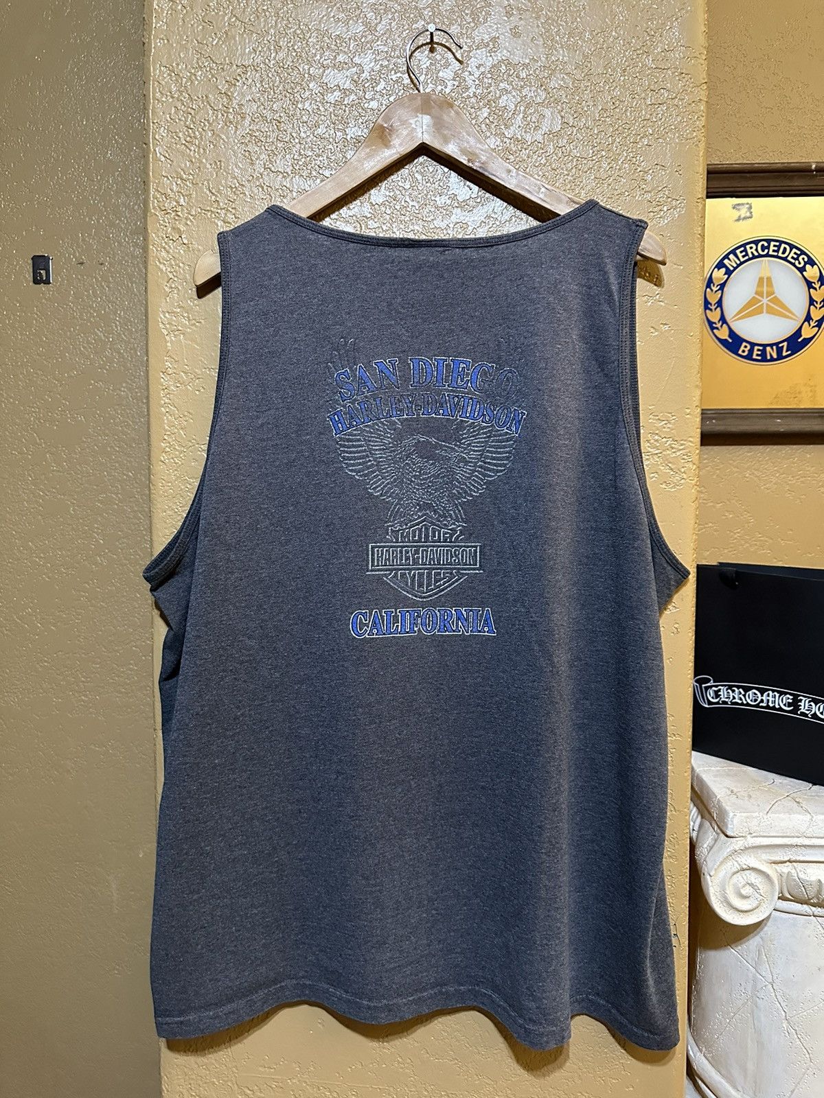 Harley Davidson × Vintage 🦅 Vintage Harley Davidson Eagle Tank Top Shirt XL Y2K Size US XL / EU 56 / 4 - 2 Thumbnail