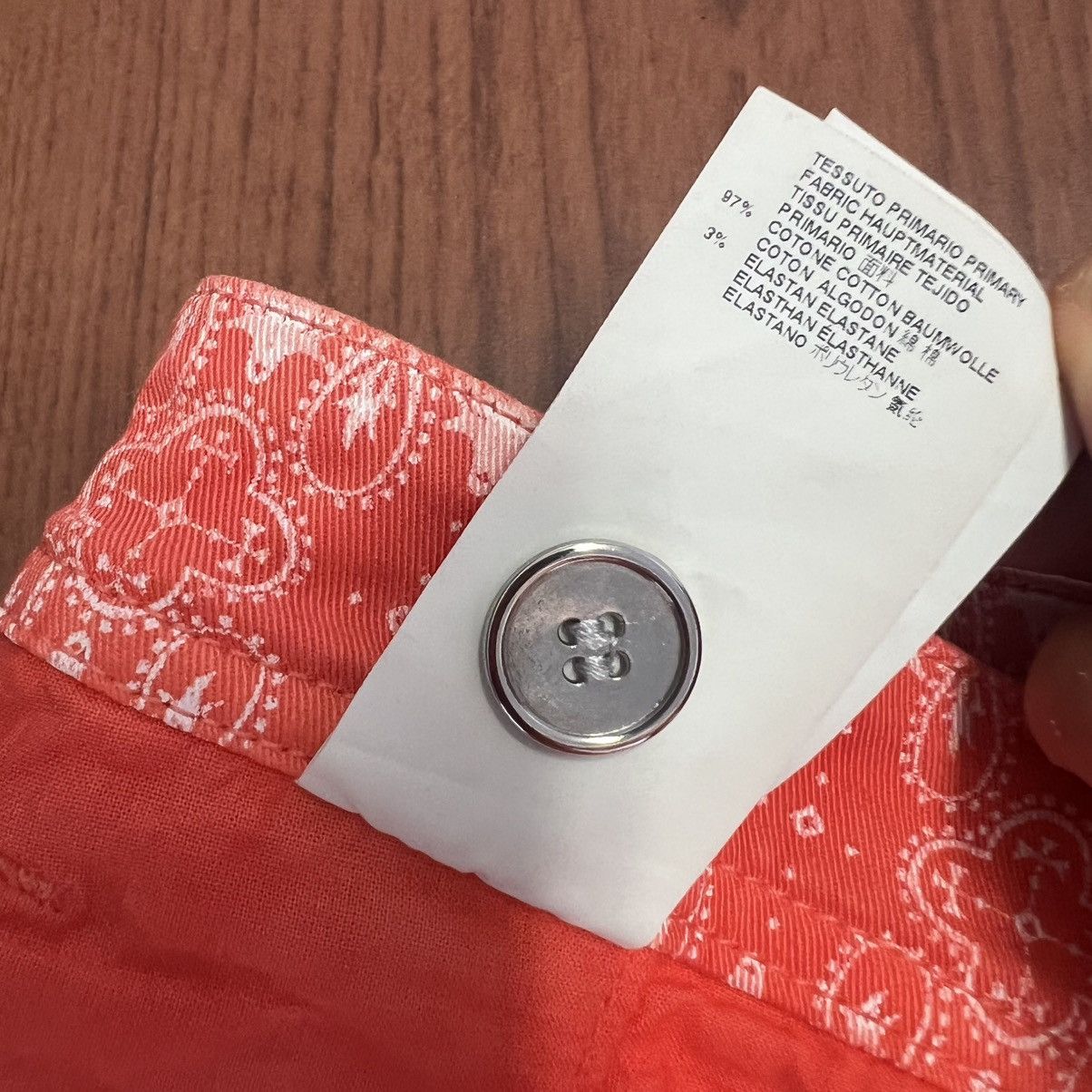 Maison Margiela MM6 Maison Martin Margiela Orange Patterned Shorts Italy Size 28" / US 6 / IT 42 - 14 Thumbnail