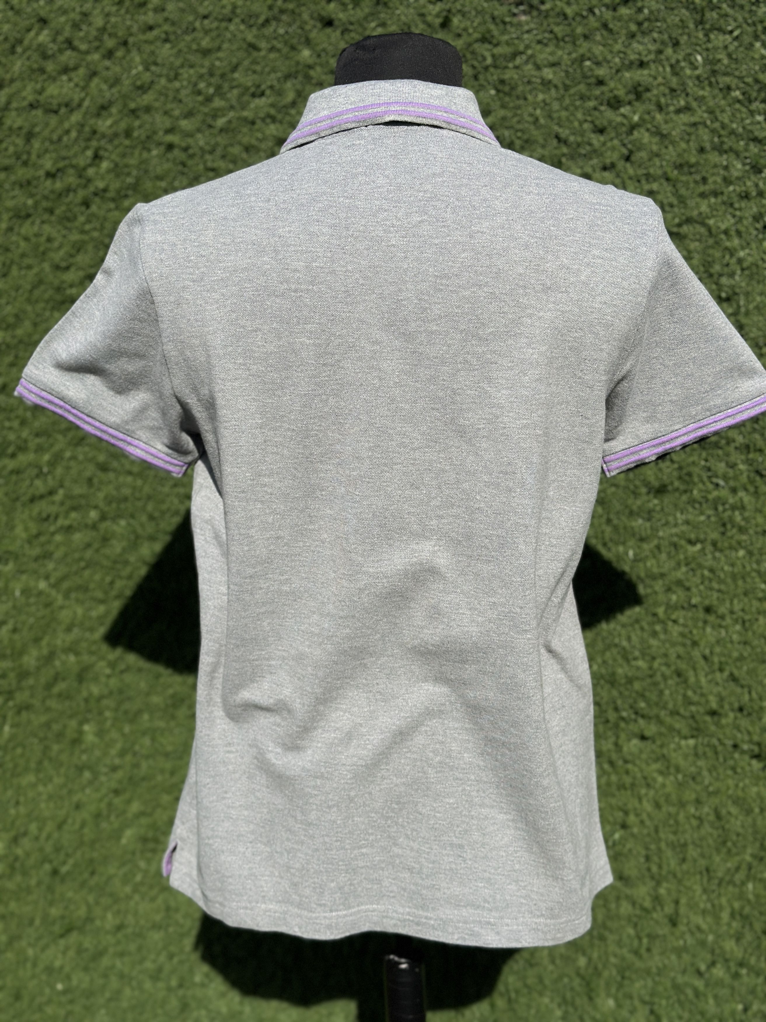 Moncler Moncler Classic Pique Polo Shirt Logo Patch Gray Size XL Size US XL / EU 56 / 4 - 9 Thumbnail