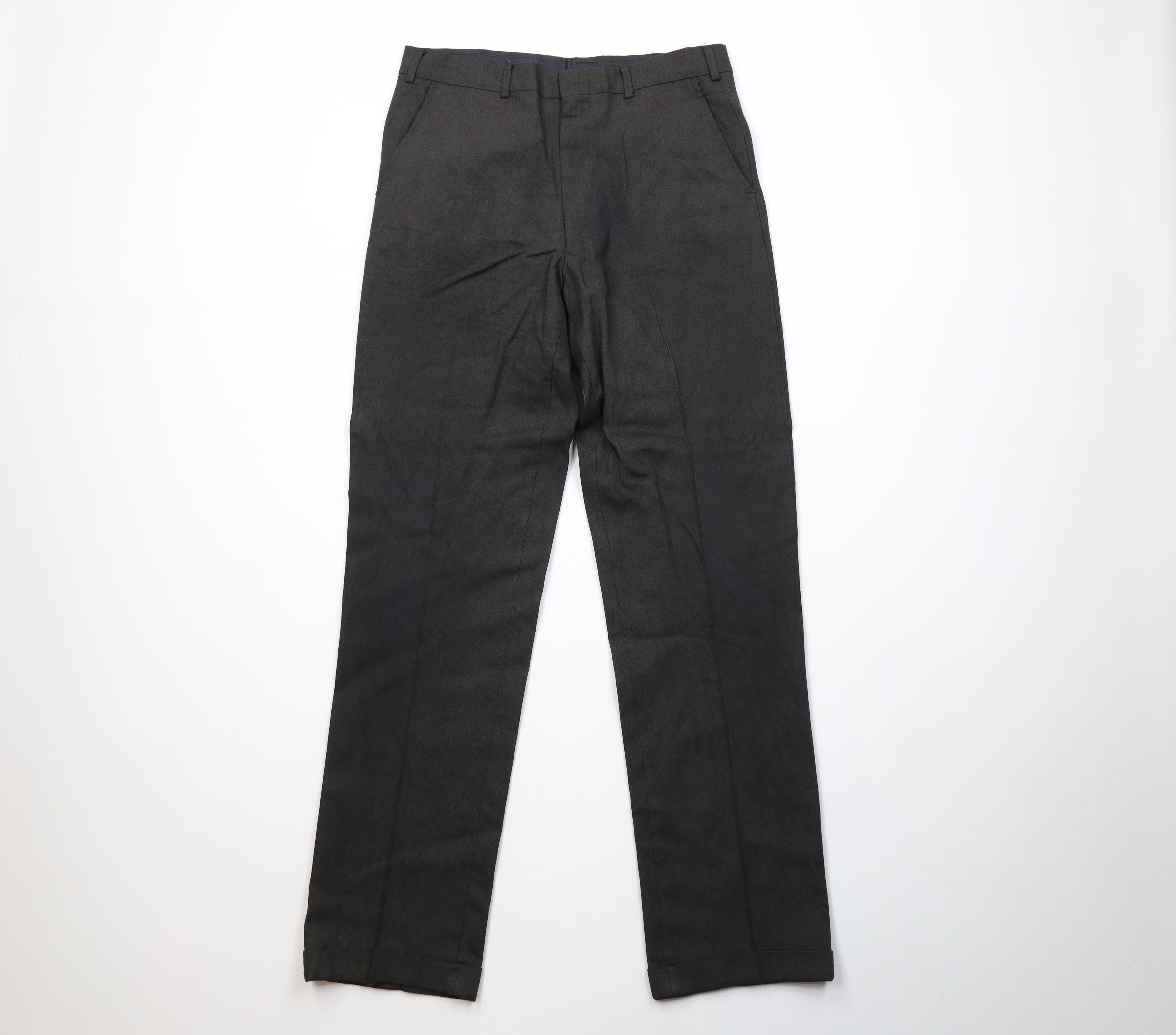 Vintage Vintage 50s Rockabilly Rayon Gabardine Chino Pants USA Size US 32 / EU 48 - 1 Thumbnail