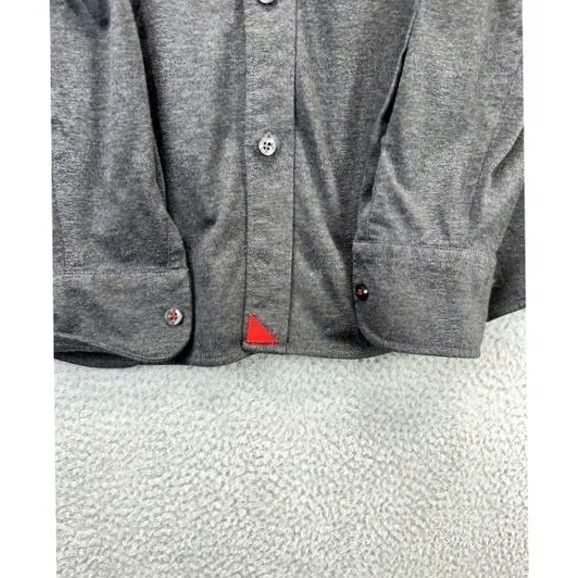 UNTUCKit UNTUCKit Shirt XL Dark Grey 100% Cotton Button-Up Long Sleeve Men Ch Size US XL / EU 56 / 4 - 6 Thumbnail