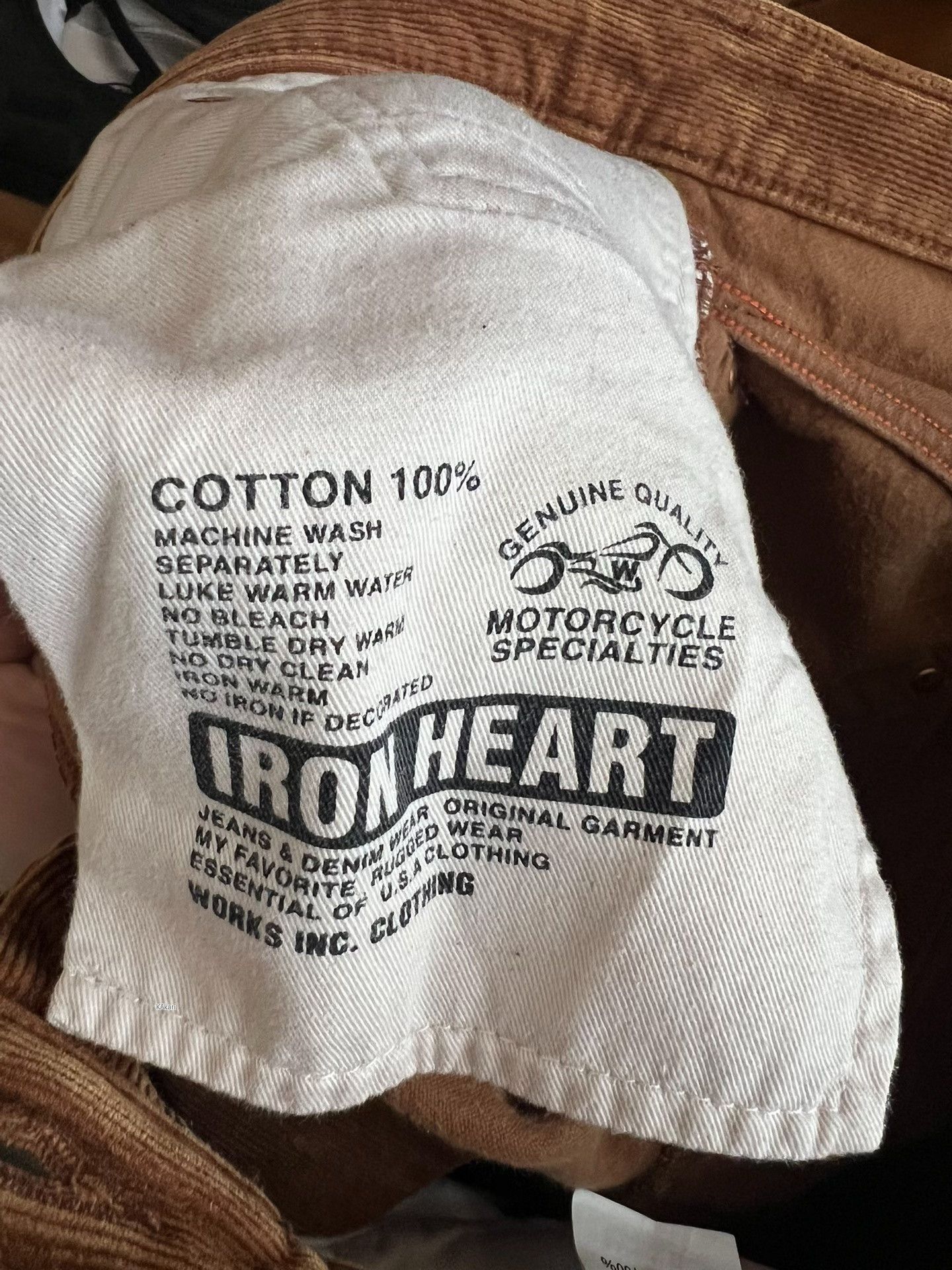 Iron Heart Iron Heart 6634 Corduroy Pants Size US 33 - 7 Thumbnail