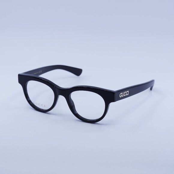 Gucci Gucci GG1792O 001 Eyeglasses Shiny Black 46mm Square Frame Size ONE SIZE - 1 Thumbnail