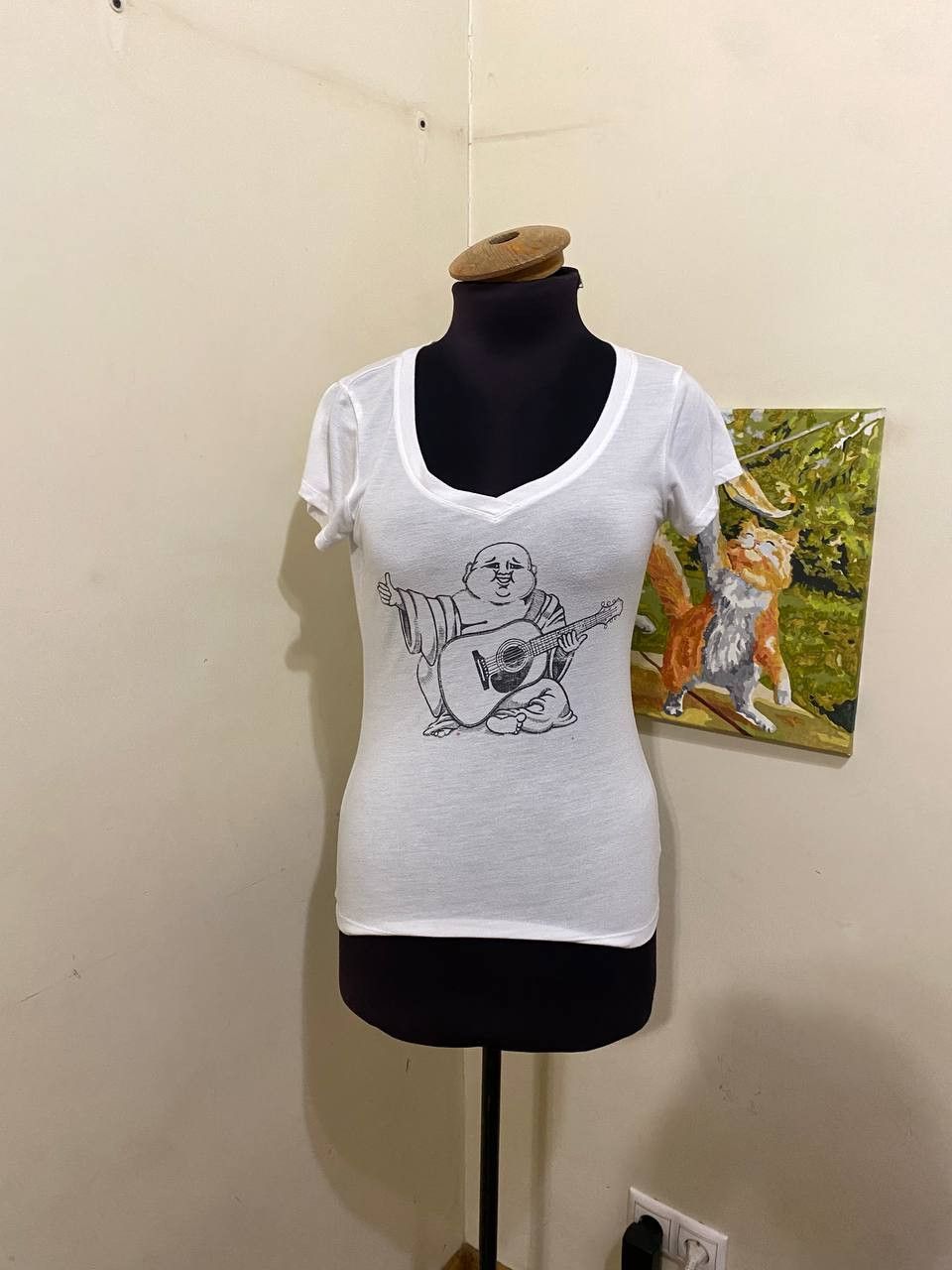 True Religion True Religion Designer T-Shirt Short Sleeve White Buddha Size S / US 4 / IT 40 - 1 Thumbnail