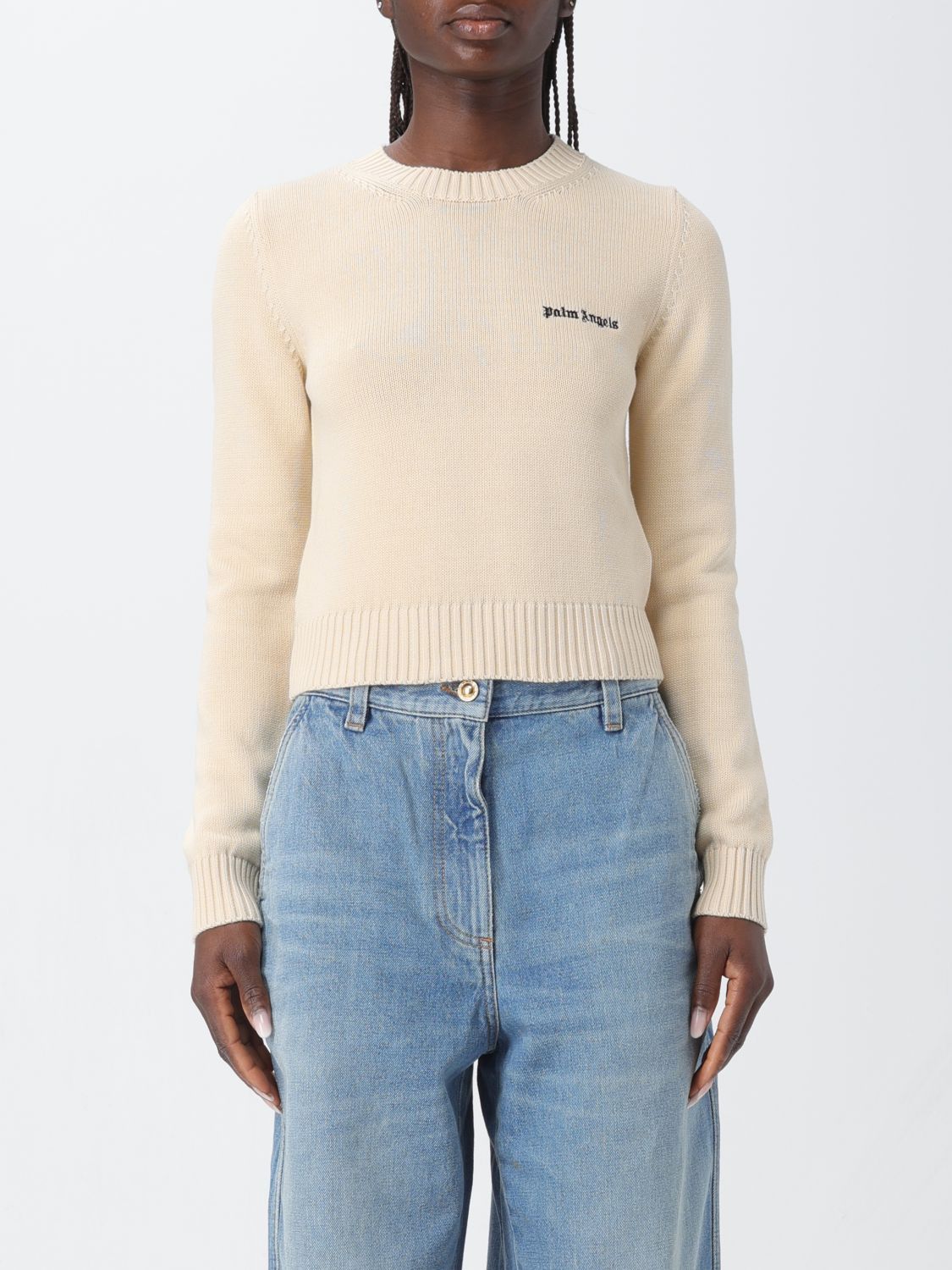 image of Palm Angels Sweater Woman White, Women's (Size XS)