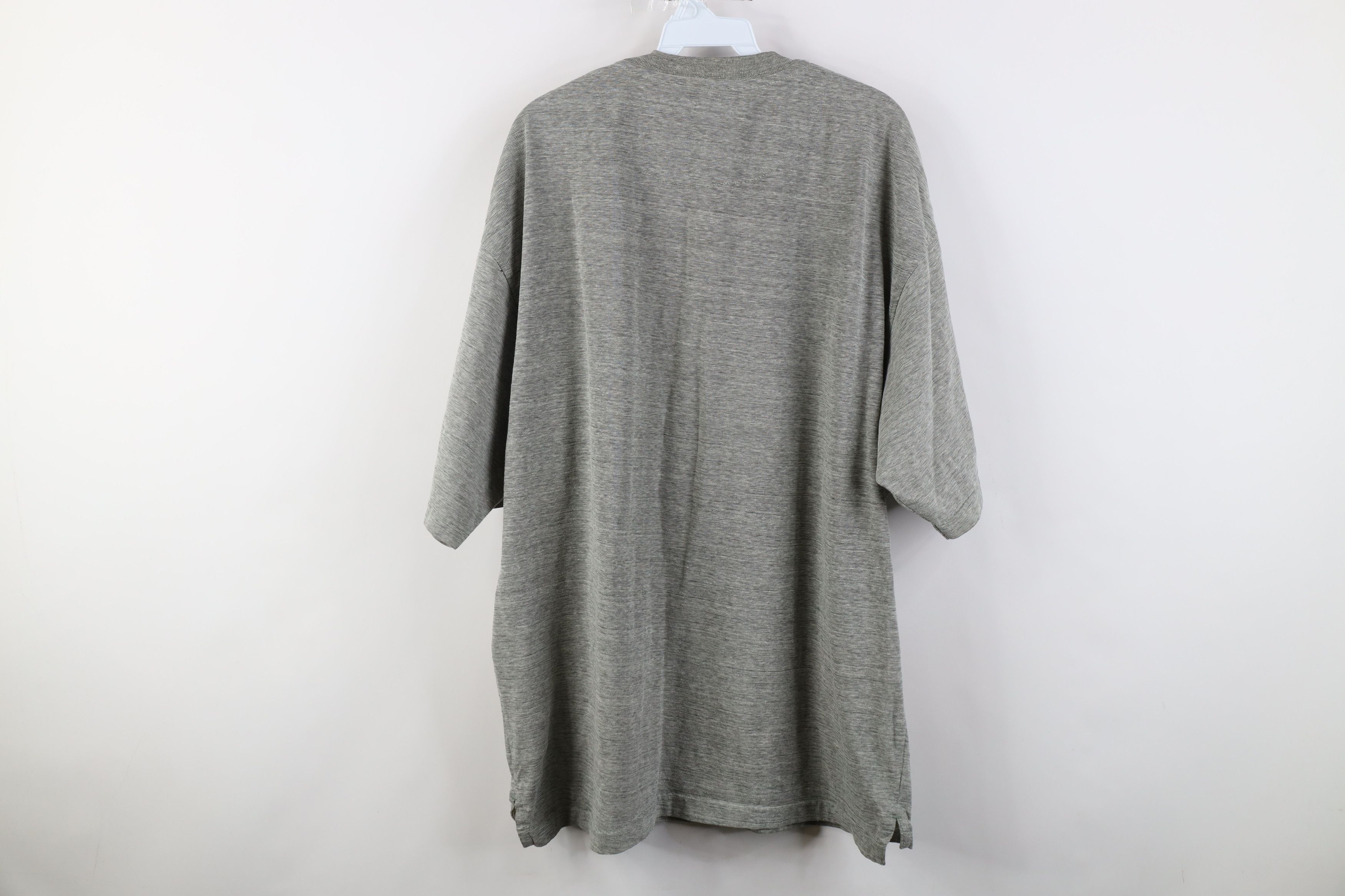 Vintage Vintage 90s Perry Ellis America Fit Henley T-Shirt Green Size US XL / EU 56 / 4 - 12 Thumbnail