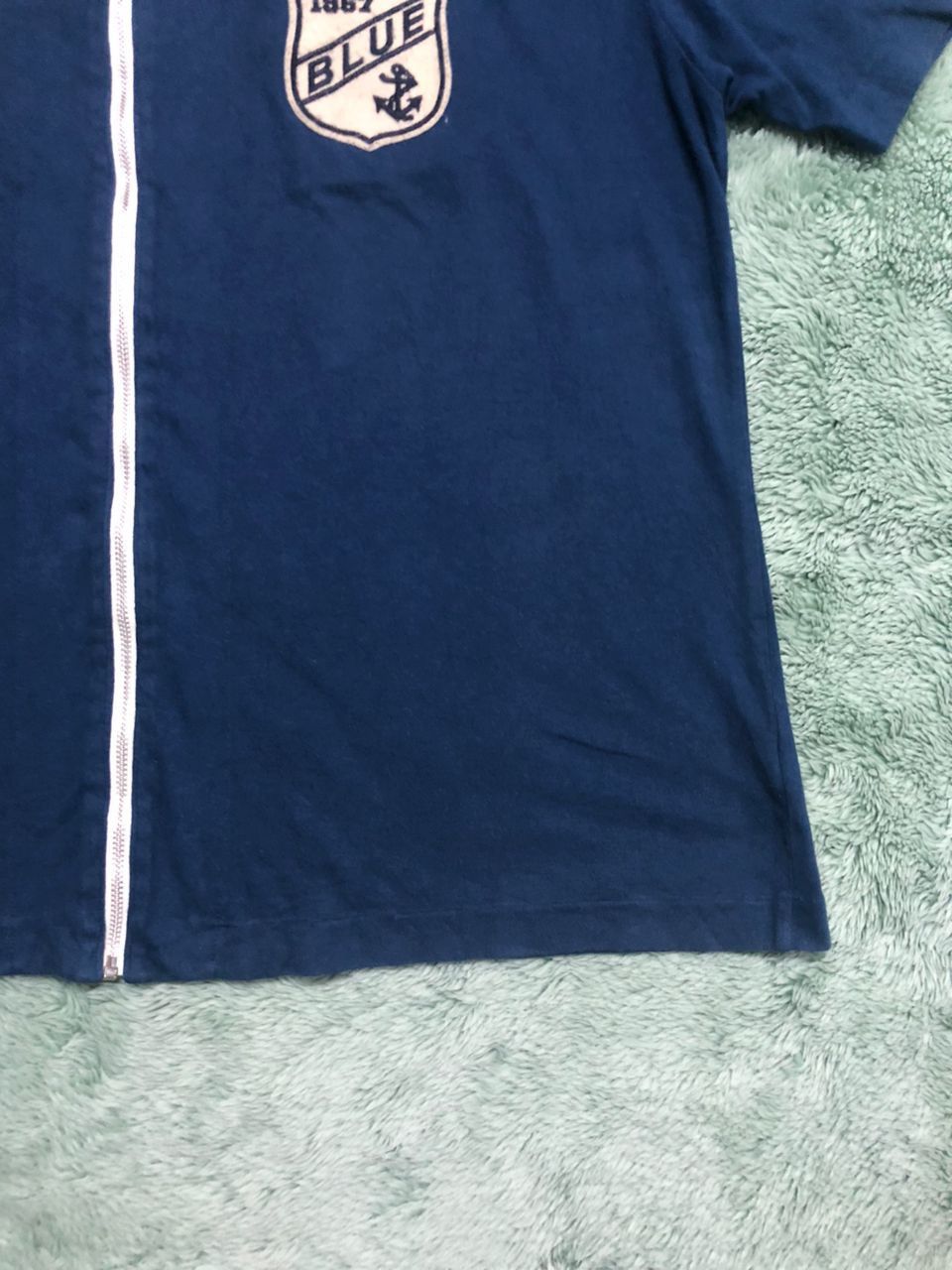 Blue Blue Japan × Japanese Brand Blue Blue Rare Design Patches Short Sleeve Zipper Size US M / EU 48-50 / 2 - 8 Thumbnail