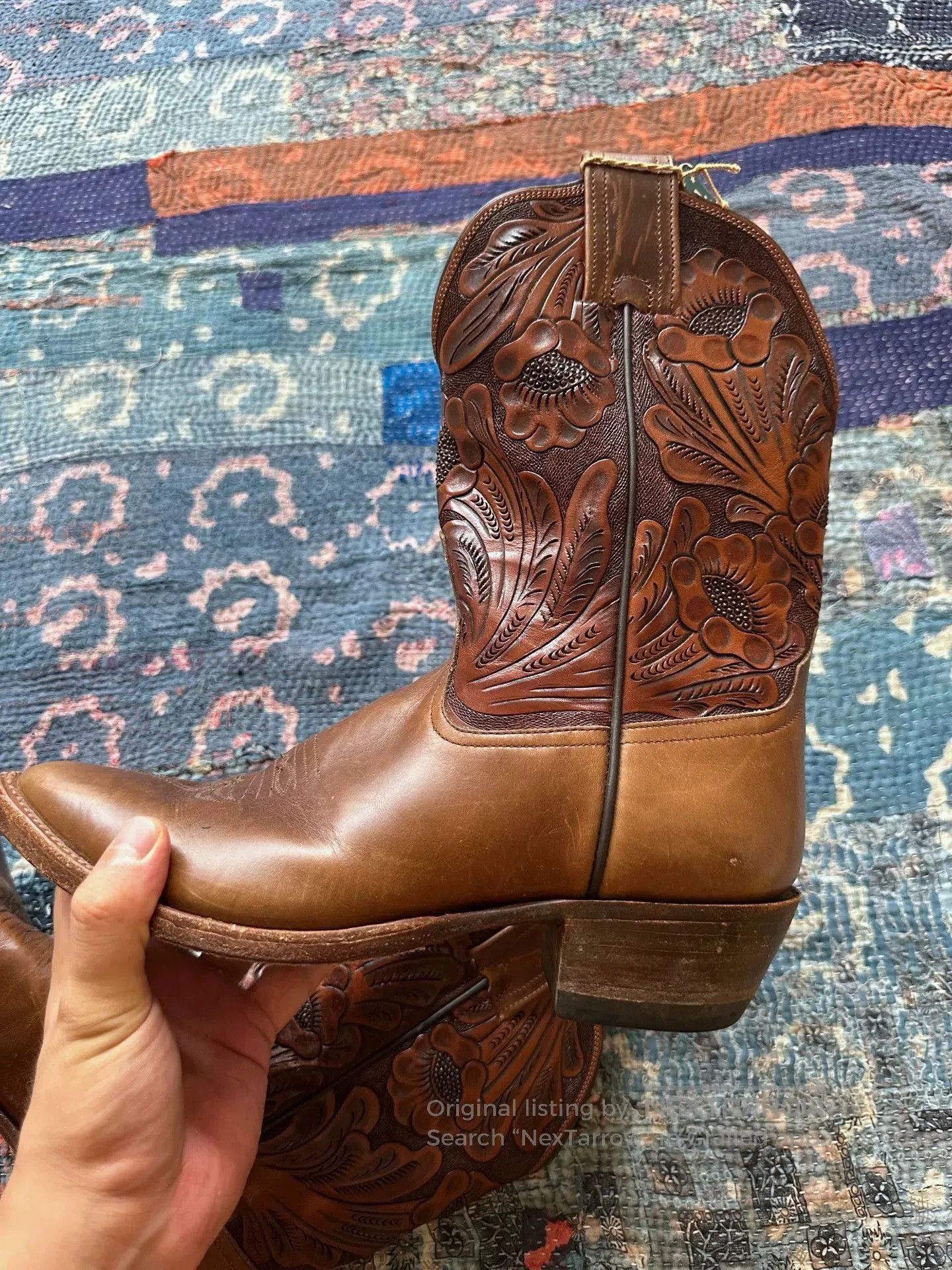 RRL Ralph Lauren Vintage RRL Western Leather Boots. Size US 9 / EU 42 - 4 Thumbnail
