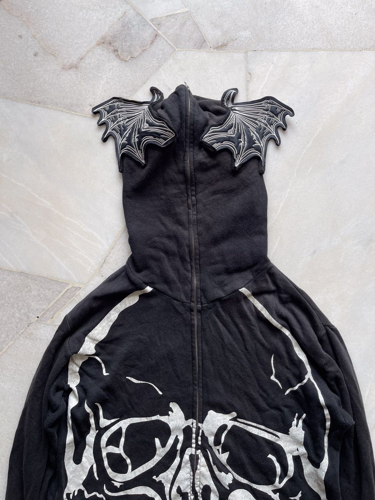 If Six Was Nine 2000s Glad News Big Skull Head Print Hoodie A4 Size US L / EU 52-54 / 3 - 4 Thumbnail