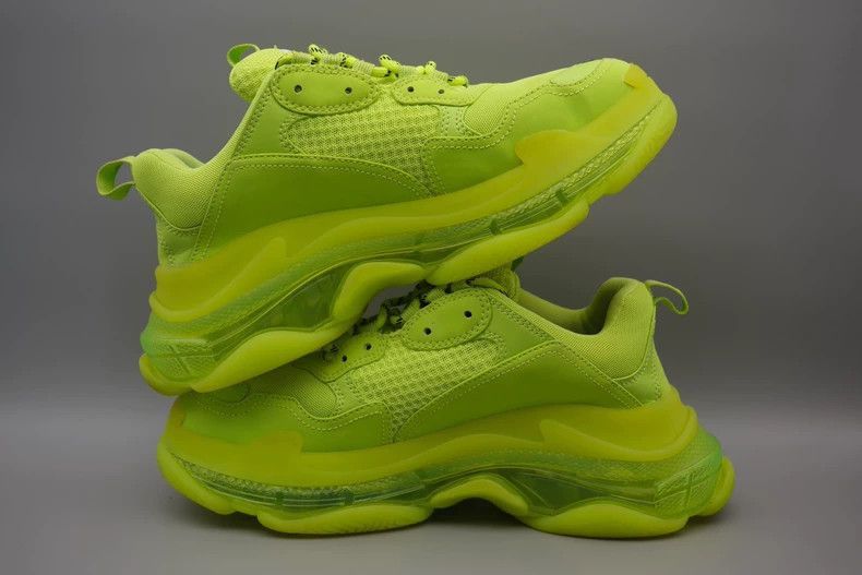 Balenciaga balenciaga triple-s neon yellow chunky sneakers-2507 Size US 10 / EU 43 - 2 Thumbnail