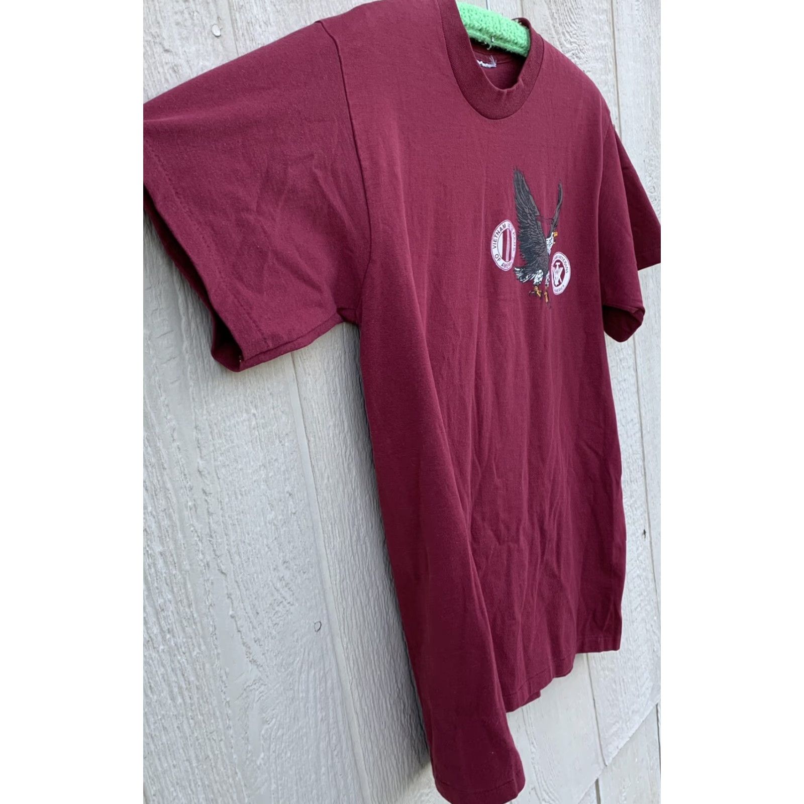 Vintage VINTAGE Vietnam Veterans of America t-shirt burgundy graphics single stitch L Men Crew Neck Short Sleeve Cotton Blend Gift Ready? Size US L / EU 52-54 / 3 - 5 Thumbnail