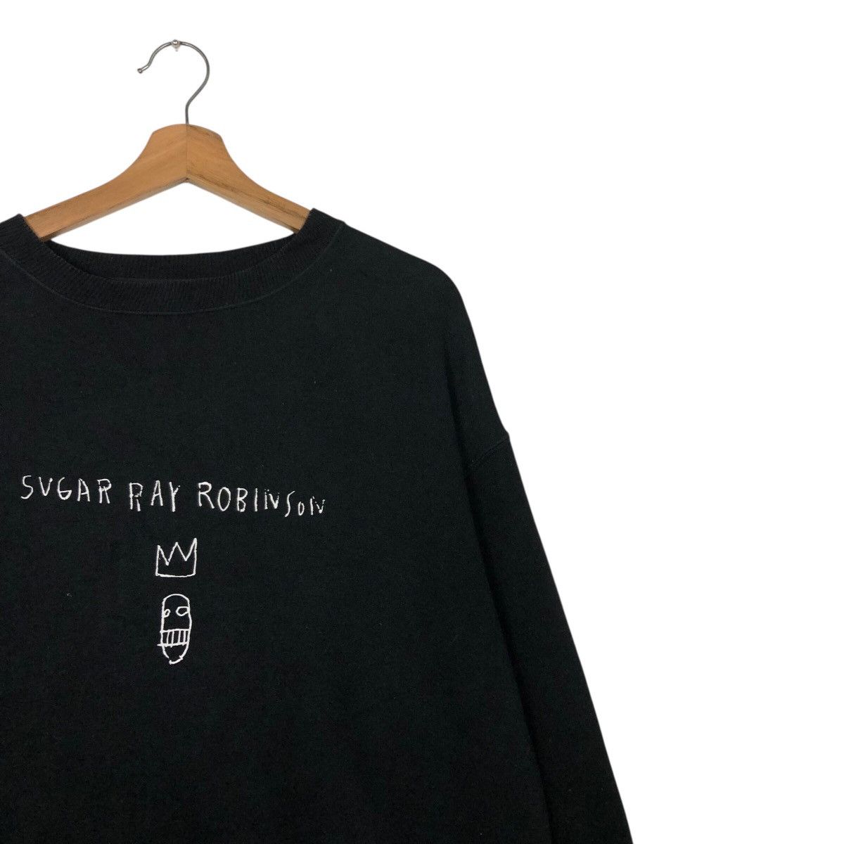 Jean-Michel Basquiat 📌Long Sleeve Sweatshirt Jean Michel Basquit Big Logo Size US M / EU 48-50 / 2 - 7 Thumbnail