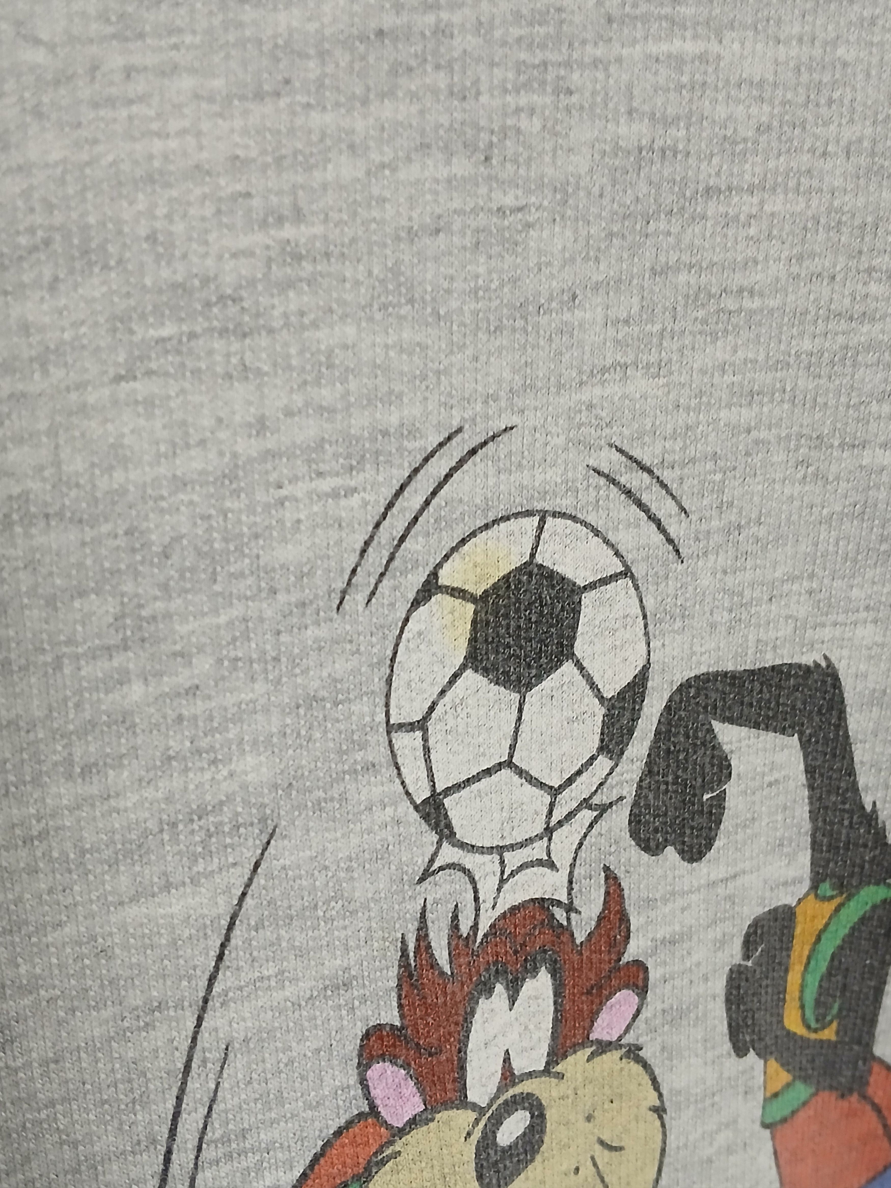 Vintage × Warner Bros Vintage 1996 Looney Tunes Football Sweatshirt Size US L / EU 52-54 / 3 - 9 Thumbnail