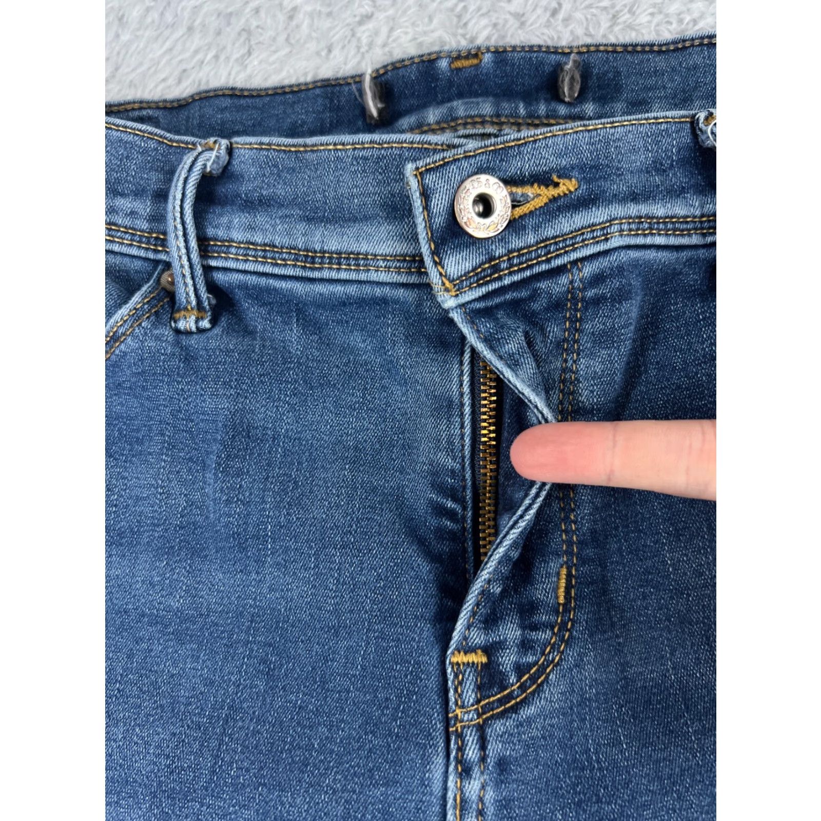Levi's VINTAGE Levis Jean Women 10 Blue Denim Bootcut Mid Rise Cotton Stretch 29x30 Womens Size 32" / US 10 / IT 46 - 5 Thumbnail