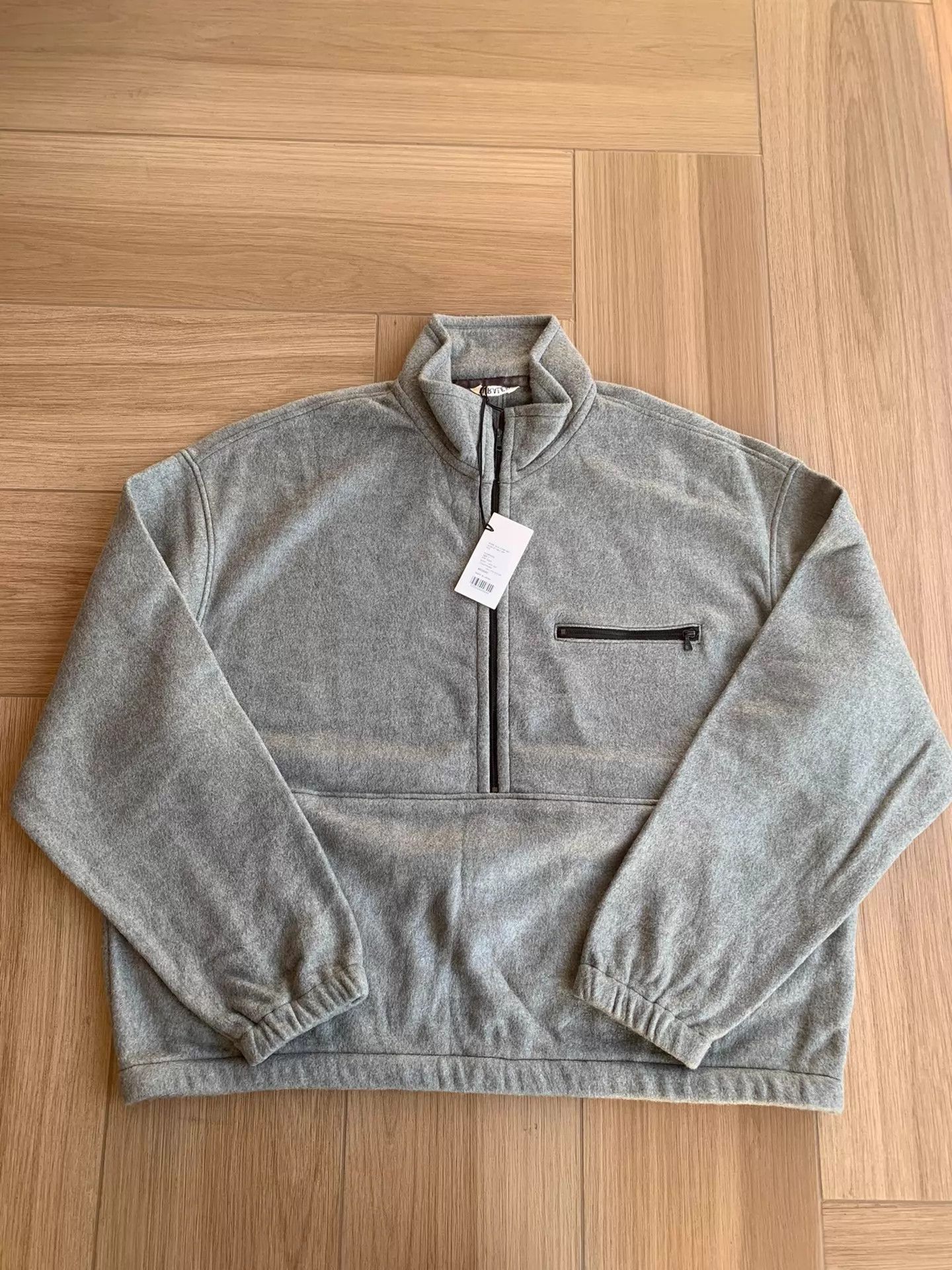 Auralee AURALEE 25AW Silk Fleece Half-Zip Sweatshirt Size US XXL / EU 58 / 5 - 1 Thumbnail