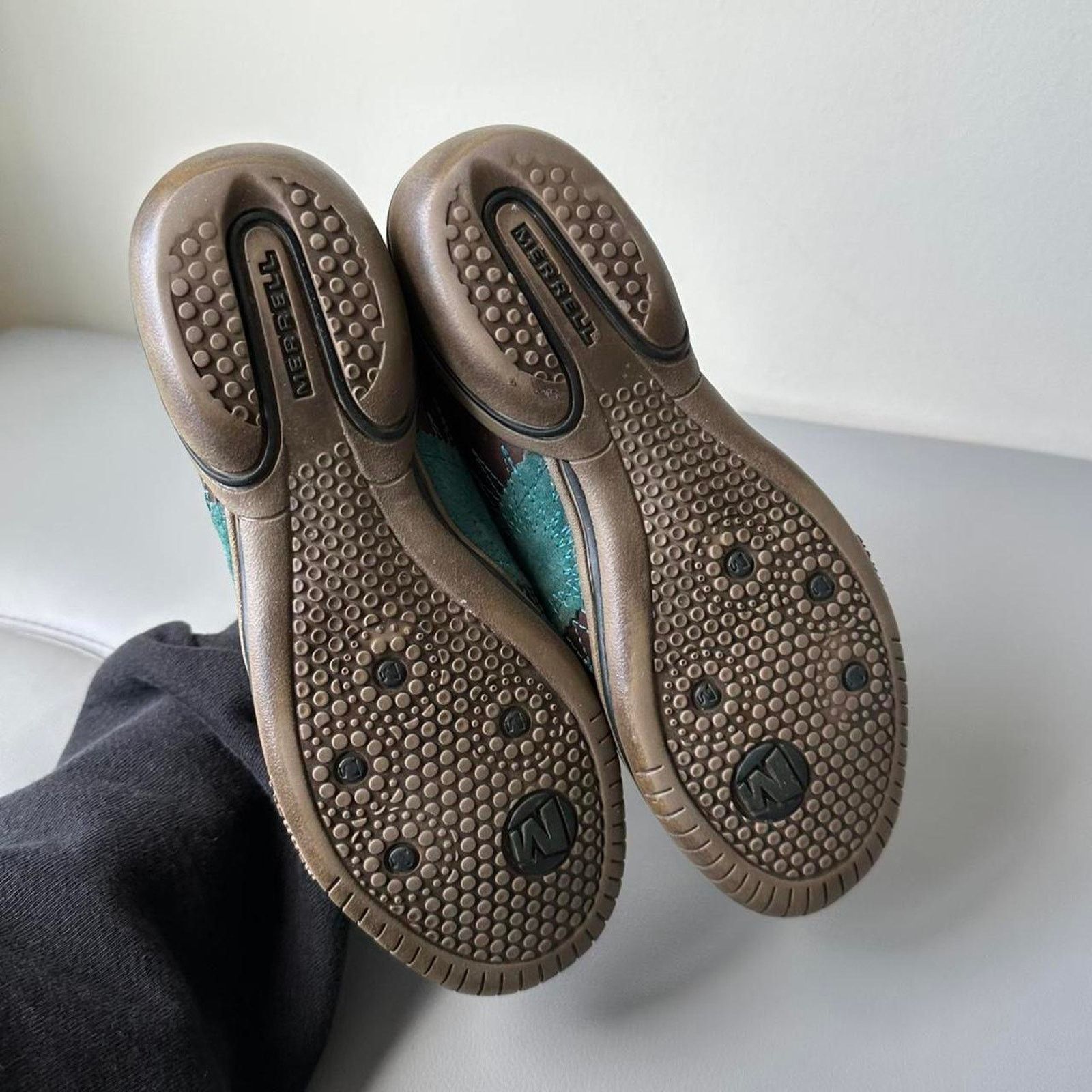 Merrell × Vintage Vintage 00s Merrell Brown Slip On Rubber Leather Shoe Size US 7 / IT 37 - 7 Thumbnail