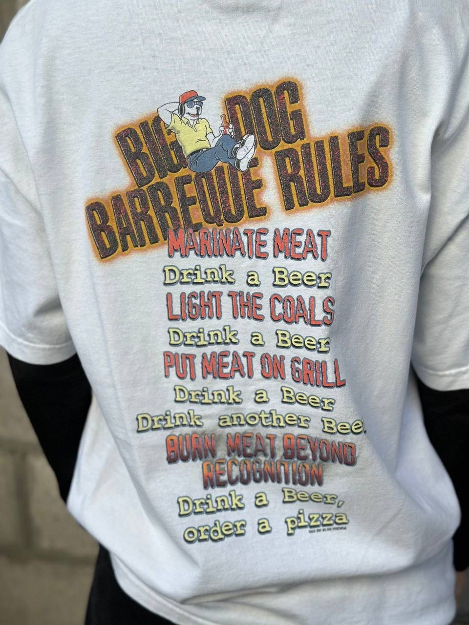 Big Dogs VTG Adult Big Dog Barbeque Rules T-shirts 2001 Sport-wear Size US L / EU 52-54 / 3 - 8 Thumbnail