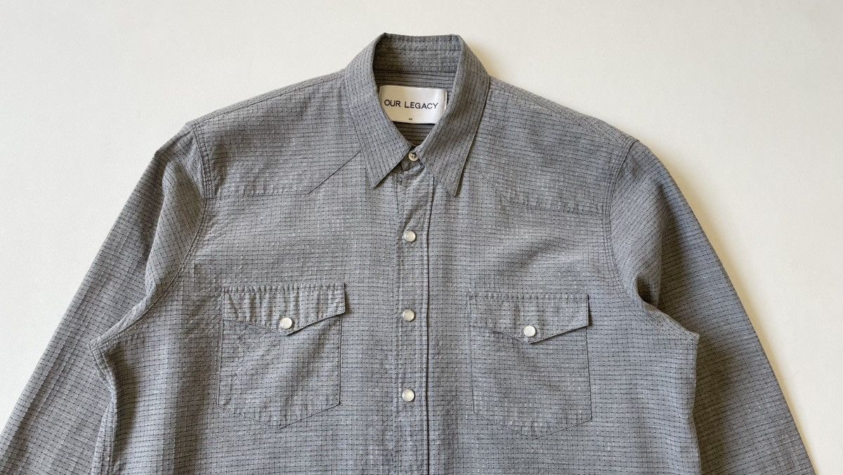 Our Legacy Sample ‘Grid Check Nylon’ Western Shirt Size US M / EU 48-50 / 2 - 2 Thumbnail