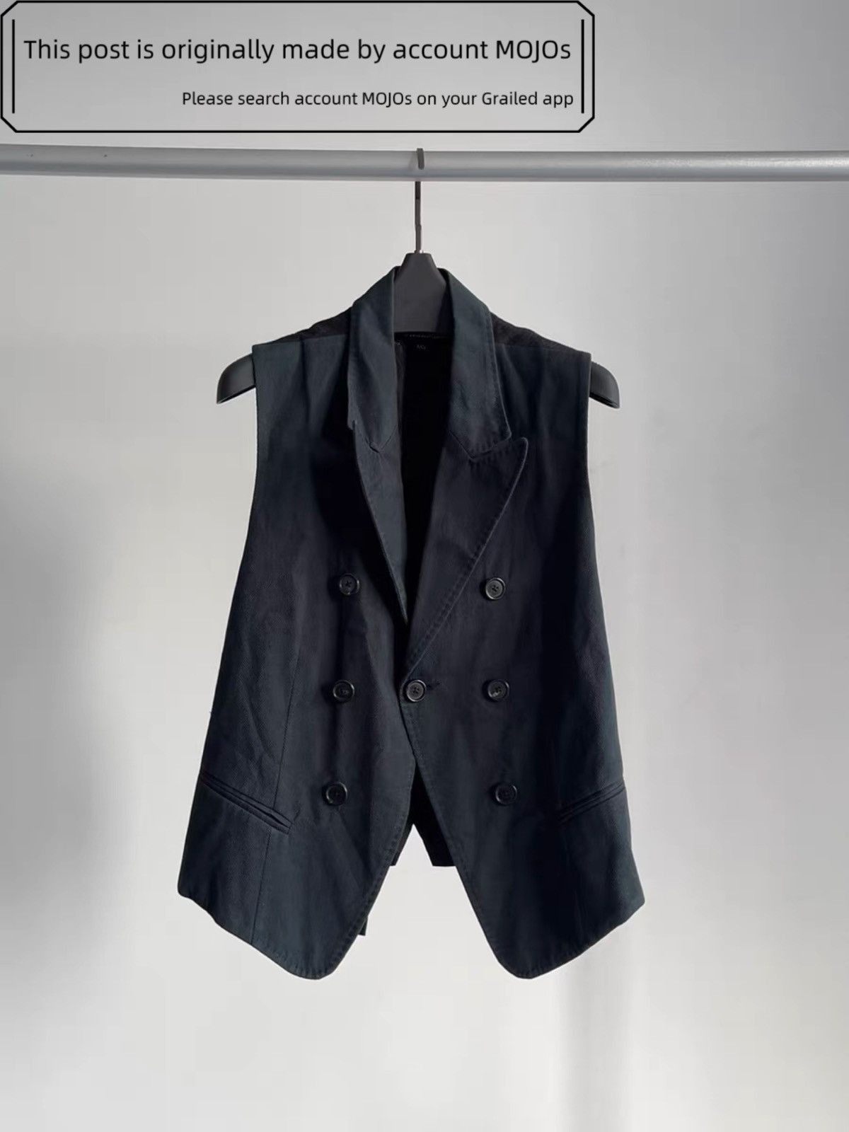 Ann Demeulemeester Sz XXS Ann Demeulemeester Triple Breasted Vest mojos33833 Size US XXS / EU 40 - 1 Thumbnail