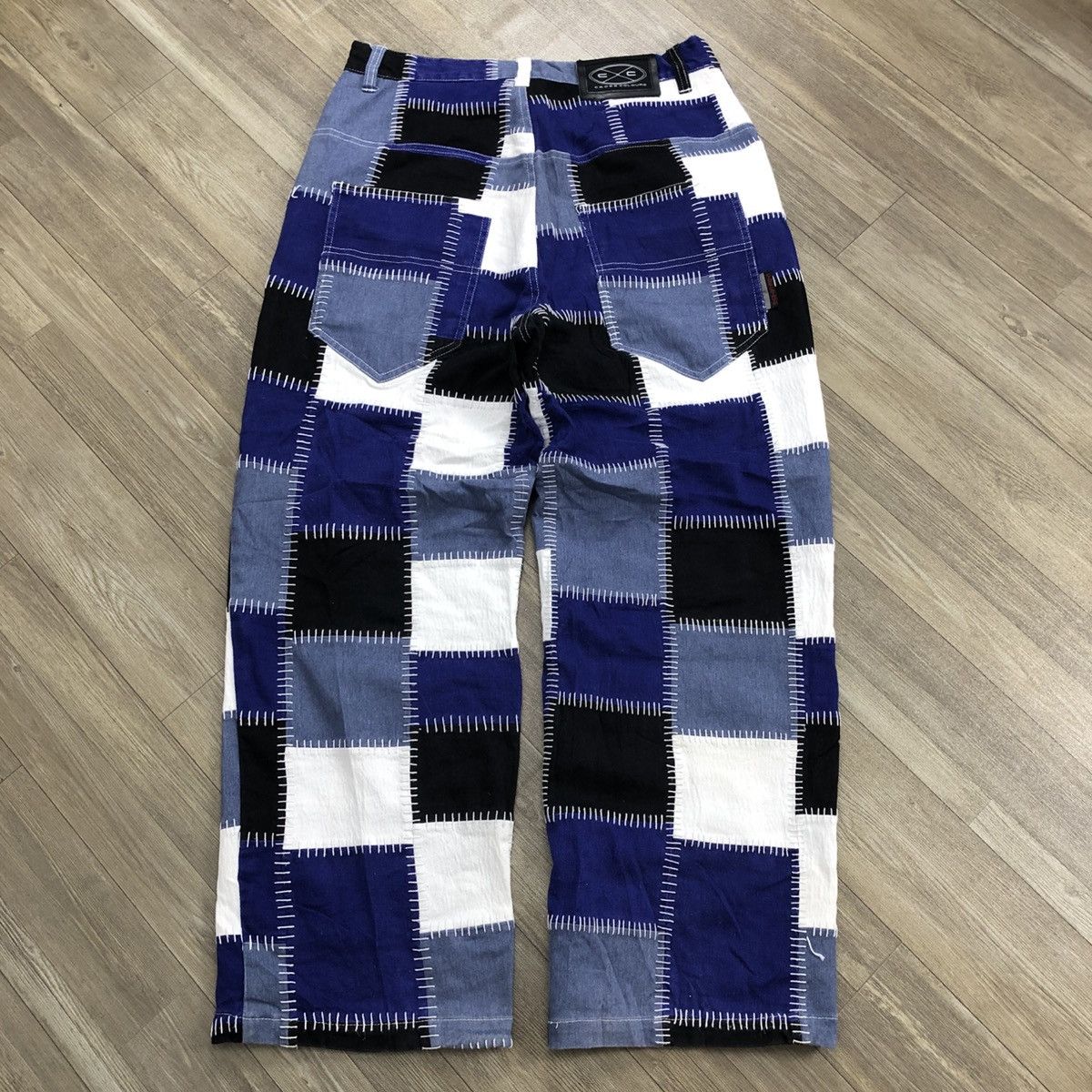 Cross Colours RARE💥 Cross Colours Patchworks JNCO Style Baggy Pants Size US 34 / EU 50 - 17 Thumbnail