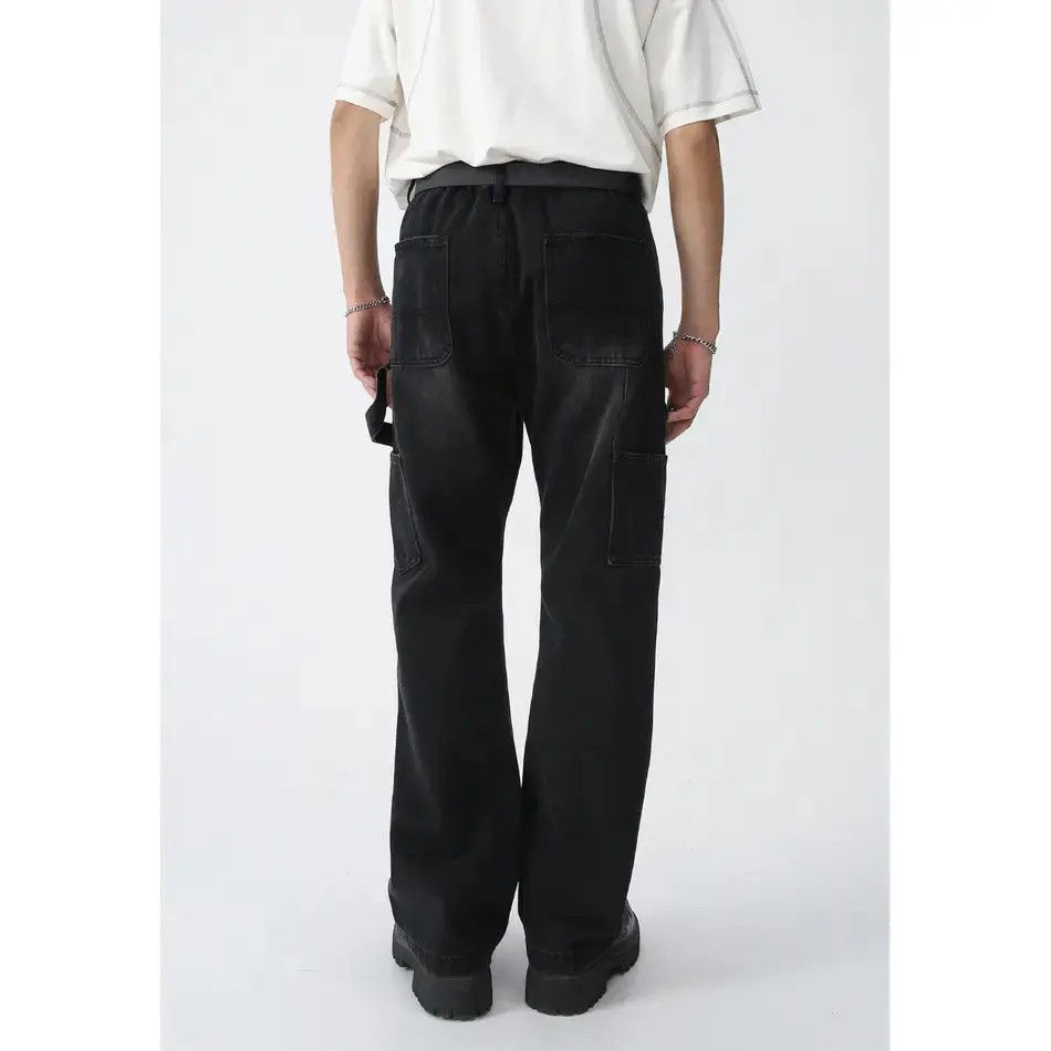 Japanese Brand Retro loose high street straight leg jeans Size US 32 / EU 48 - 4 Thumbnail