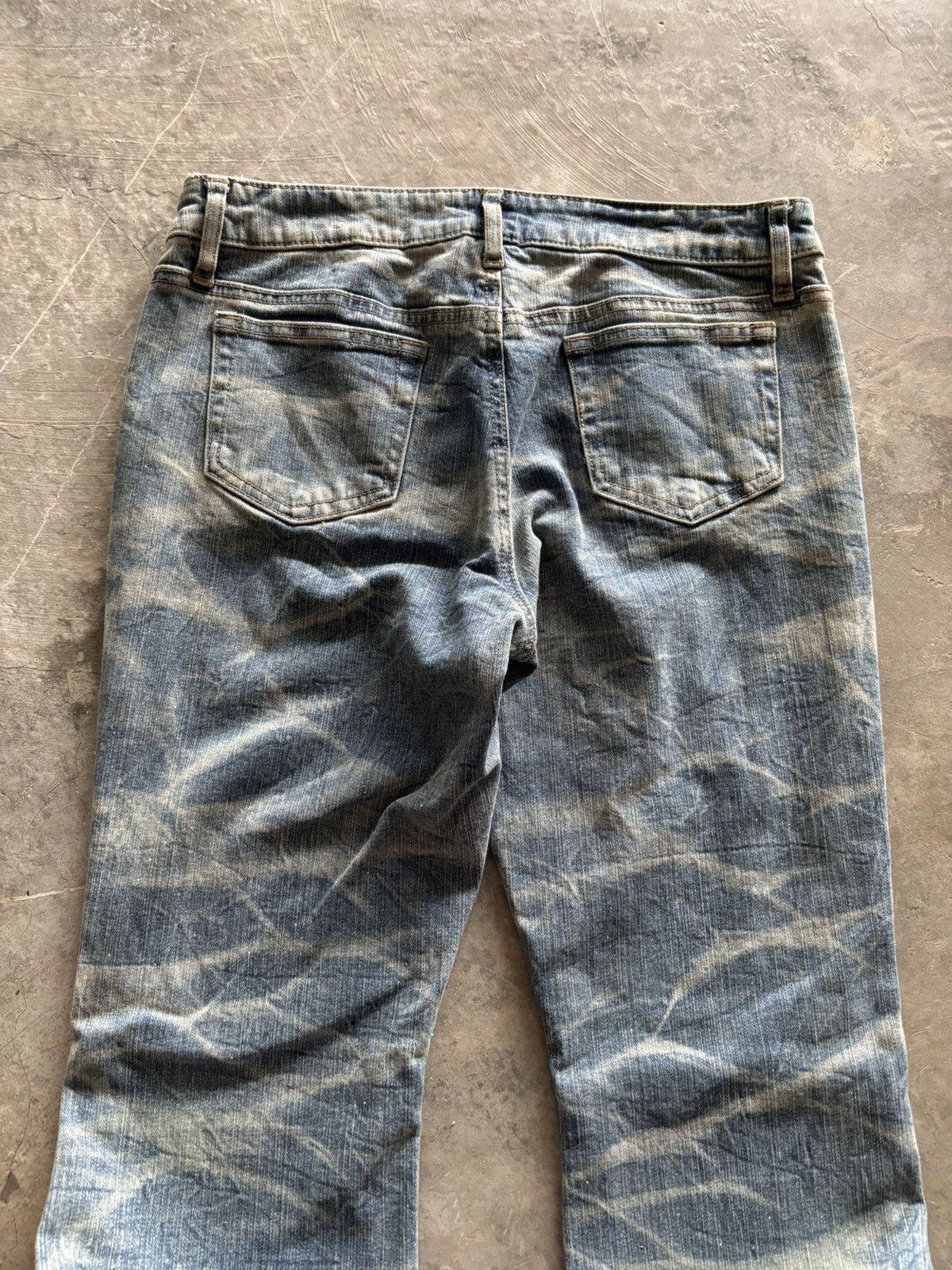 If Six Was Nine Flared glitter whiskered honeycomb fade style japanese denim Size US 30 / EU 46 - 13 Thumbnail