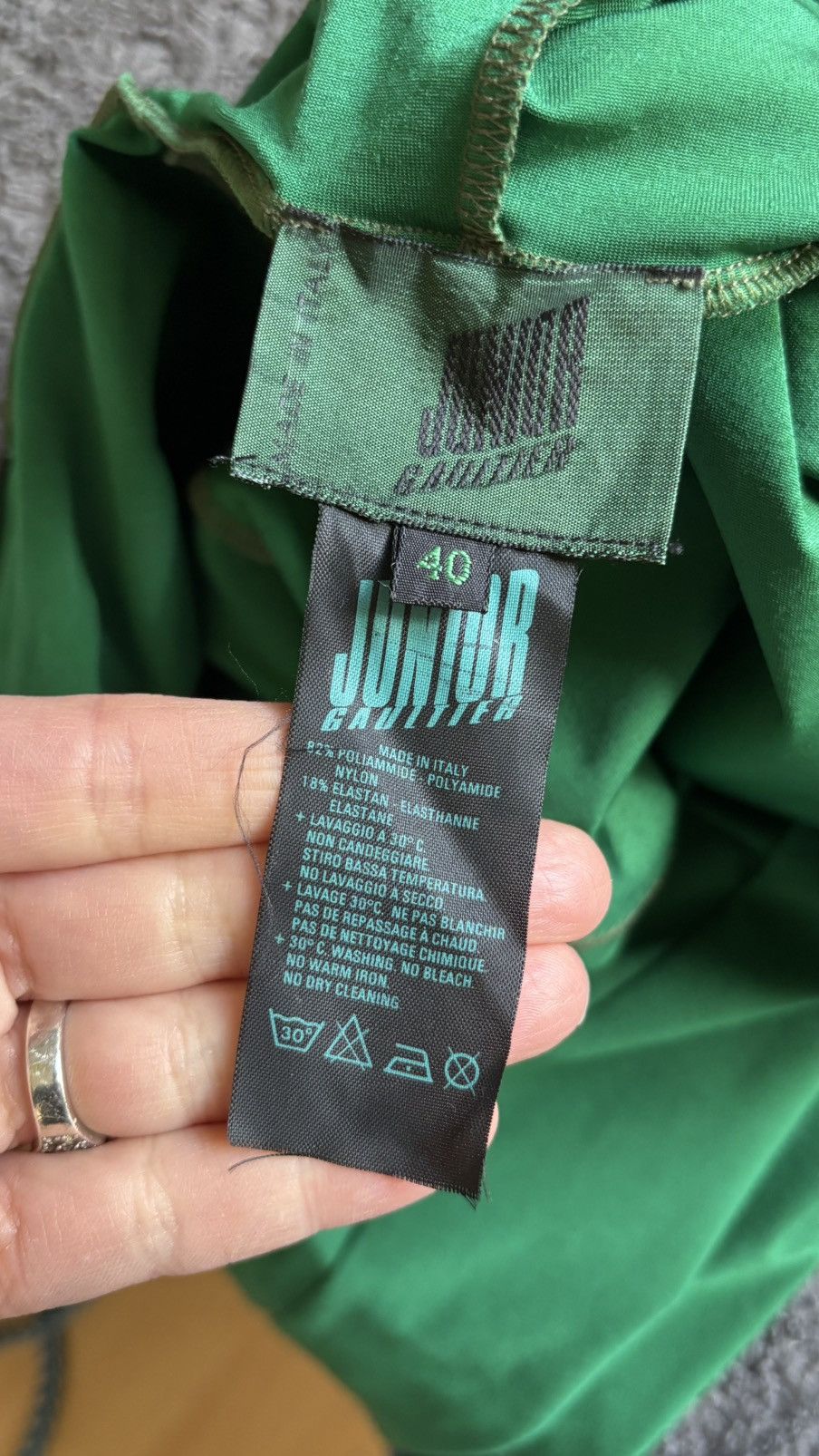 Jean Paul Gaultier Gaultier green jumpsuit vintage Size 27" / US 4 / IT 40 - 9 Thumbnail