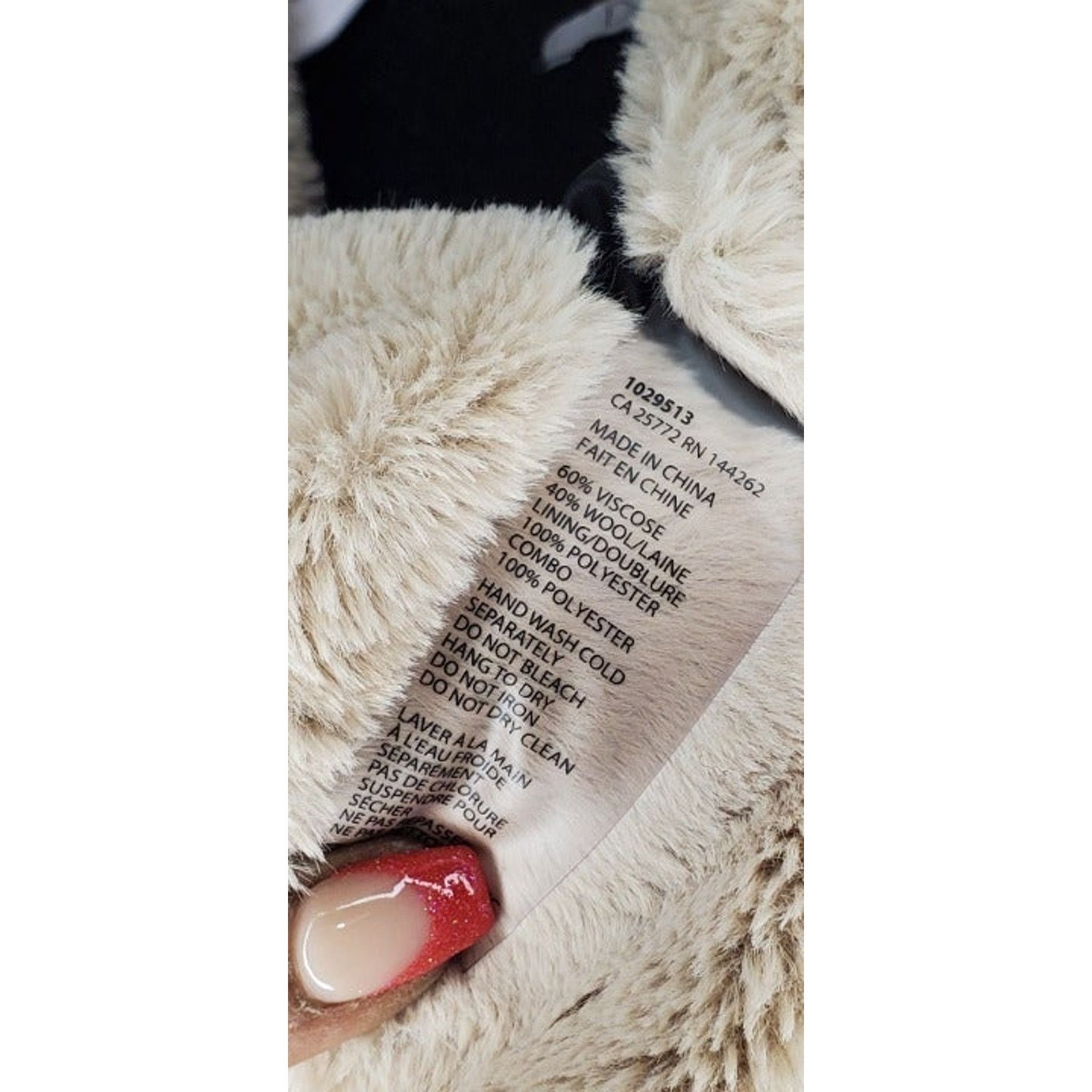 Other DEX Black Wool Sherpa Fur Winter Coat Size XS Size XS / US 0-2 / IT 36-38 - 10 Thumbnail