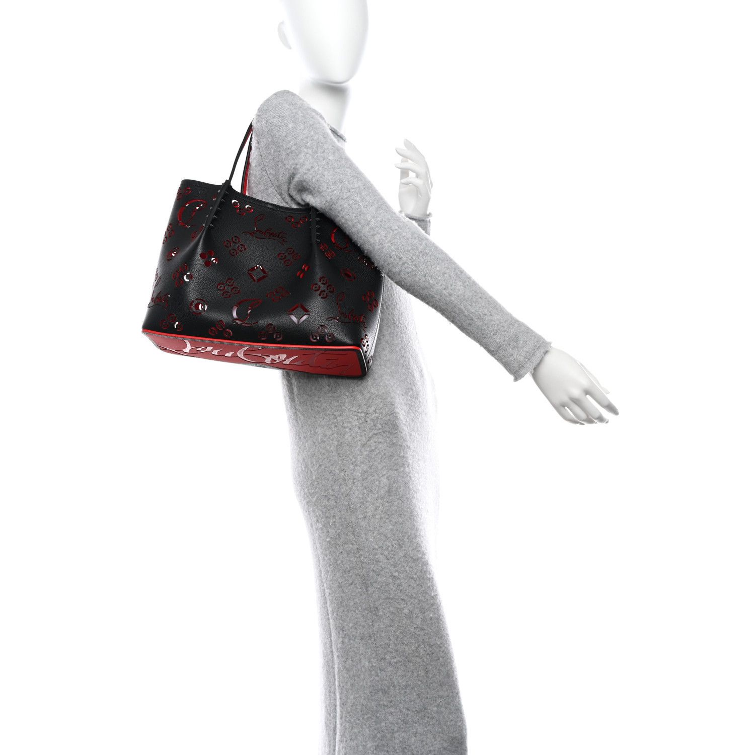 Christian Louboutin o1s1wg110125 Size: OS/Cabarock Spikes Tote Bag in Black Size ONE SIZE - 3 Thumbnail