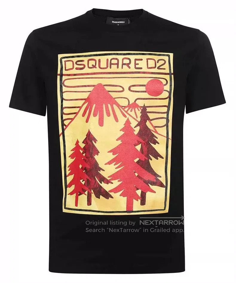 Dsquared2 DSQUARED2 Black Graphic Print T. Size US M / EU 48-50 / 2 - 1 Thumbnail