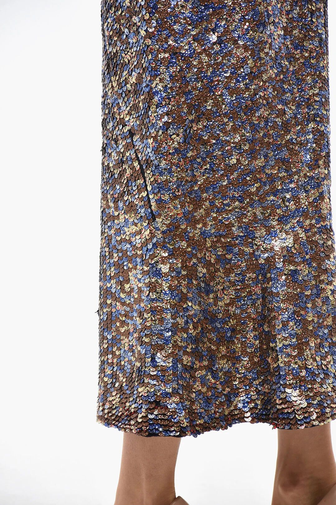 Dries Van Noten og1mm0426 Sequin Midi Skirt in Multicolor Size 27" / US 4 / IT 40 - 2 Thumbnail