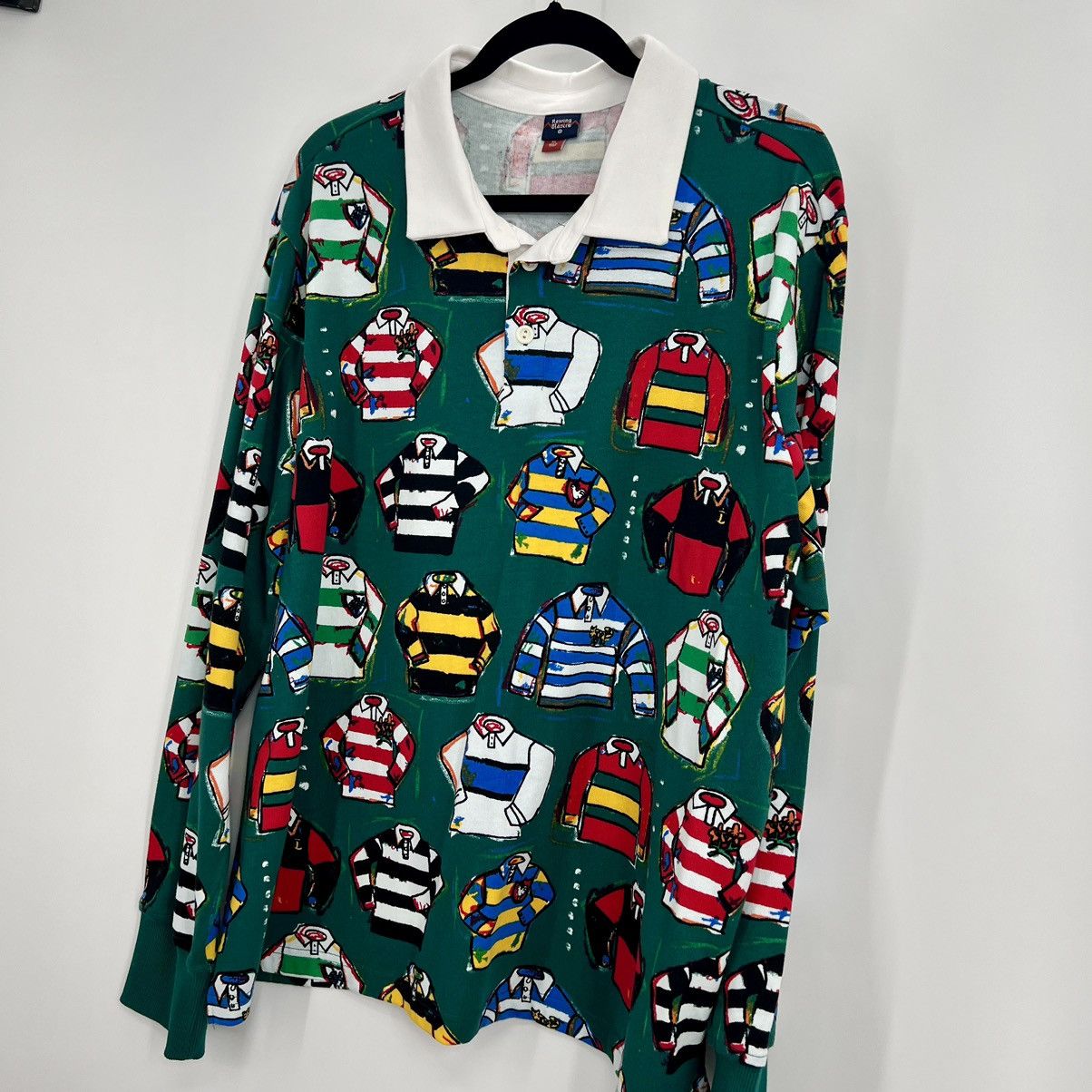 Rowing Blazers Rowing Blazers Target Ugly Sweater Polo Long Sleeve Pullover Size US XL / EU 56 / 4 - 3 Thumbnail