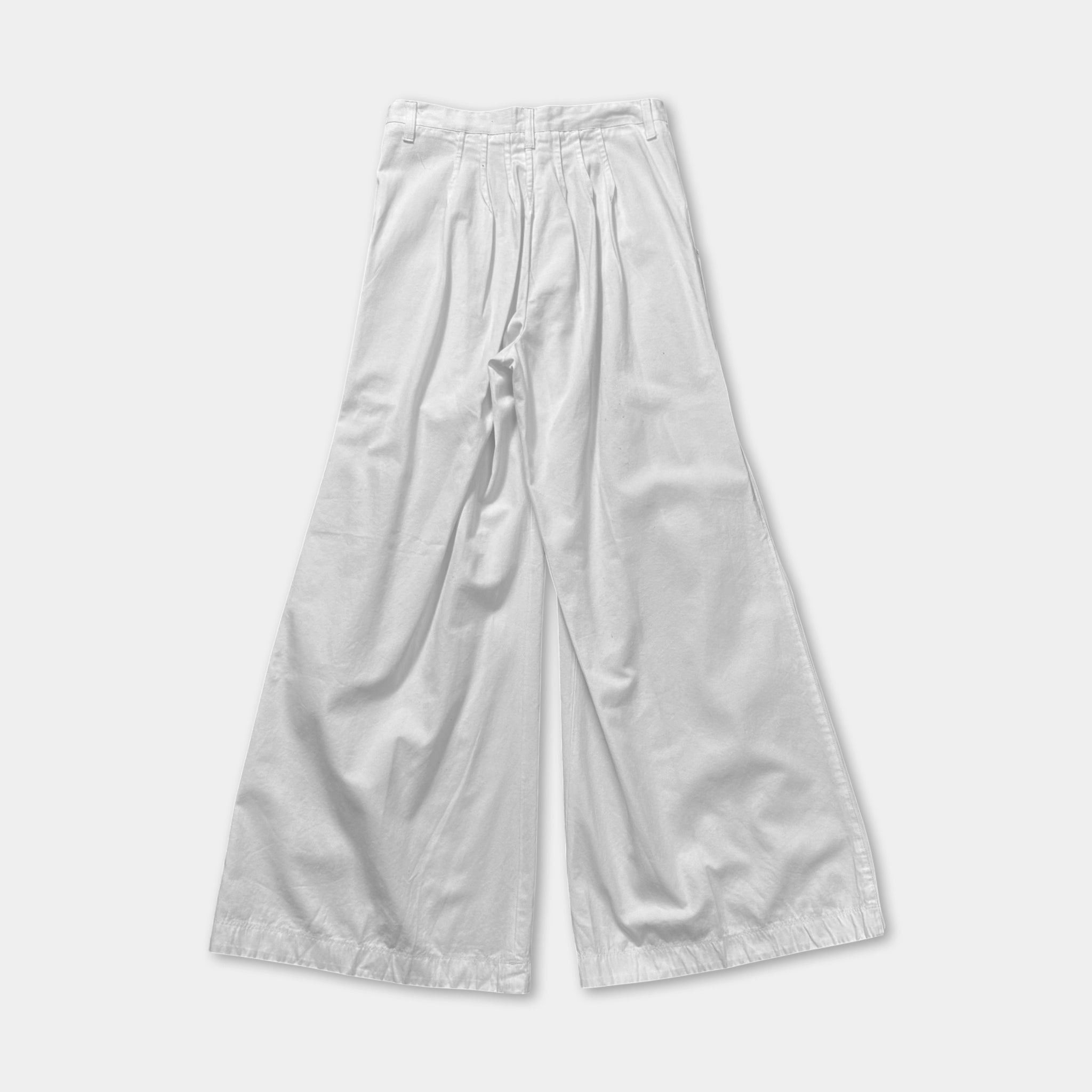 Marithe + Francois Girbaud Marithé + François Girbaud White Flare Pants Size US 32 / EU 48 - 6 Thumbnail