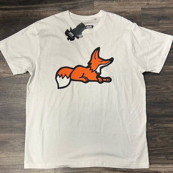 AKOO Men’s Akoo White and Orange Fox T-Shirt Size US XL / EU 56 / 4 - 1 Preview