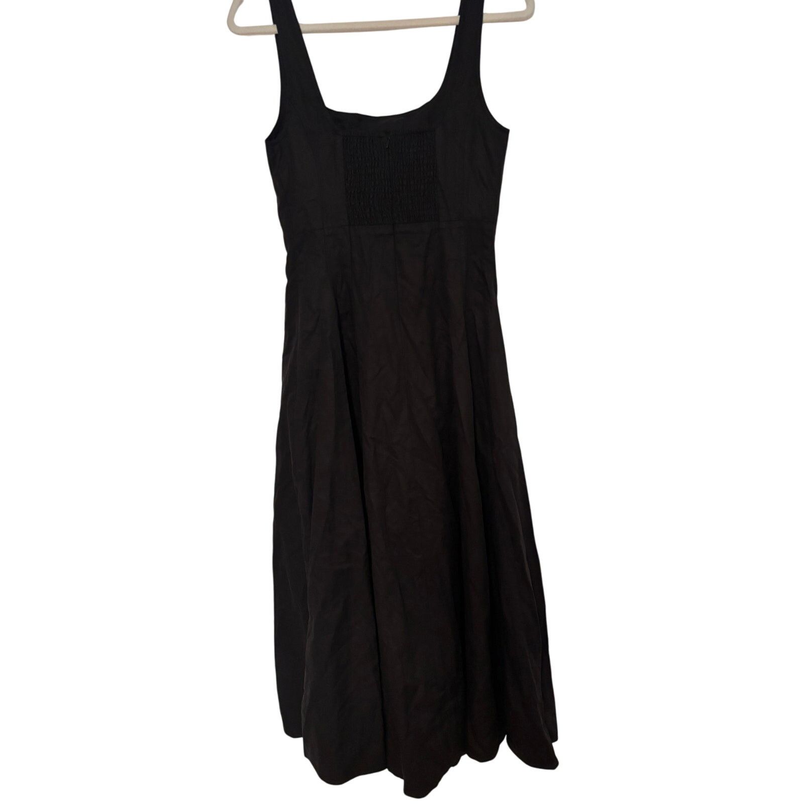 Madewell NWT Madewell Seamed Squareneck Midi Dress In Black Size 2 Size XS / US 0-2 / IT 36-38 - 9 Thumbnail