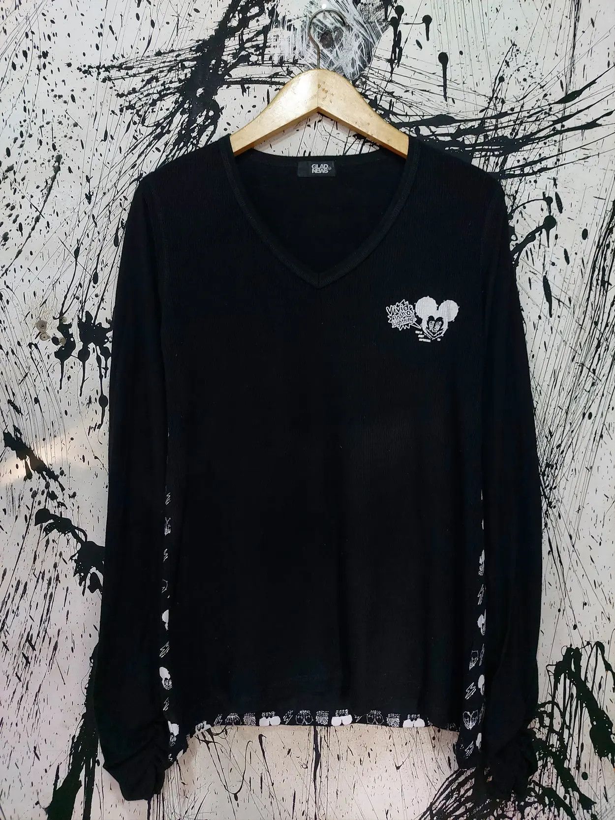Japanese Brand JAPANESE BRAND GLAD NEWS VKEI STYLE LONGSLEEVE SHIRT Size US M / EU 48-50 / 2 - 3 Thumbnail