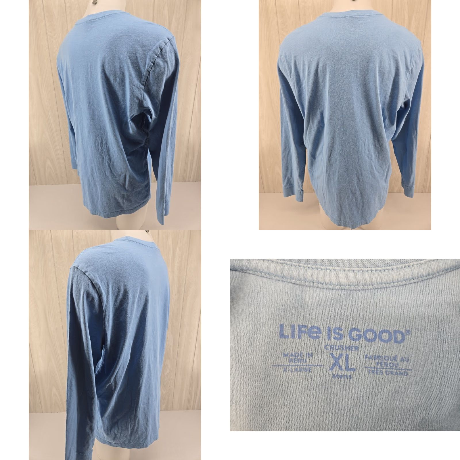 Life is Good Life is Good Crusher Long Sleeve T Shirt Large "My Favorite Color Is Beer" Men Shirt Blue XS? Size US L / EU 52-54 / 3 - 8 Thumbnail