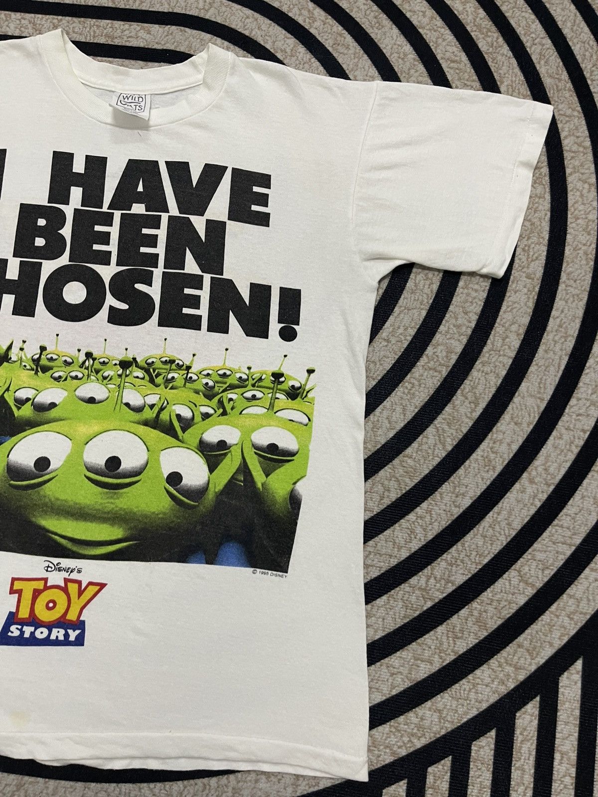 Disney VINTAGE 1995 TOY STORY ALLIEN “I HAVE BEEN CHOSEN” Size US L / EU 52-54 / 3 - 4 Thumbnail