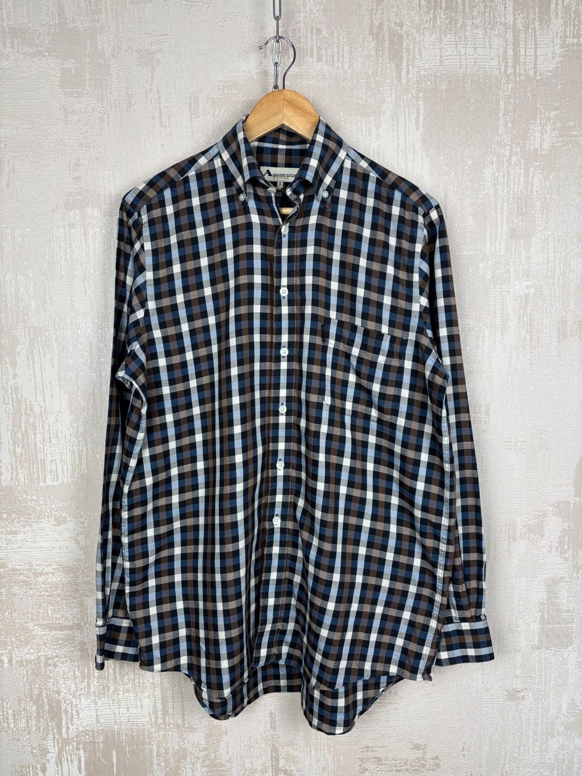 Aquascutum VTG Aquascutum of London Check Shirt Pocket Shirt Size US S / EU 44-46 / 1 - 2 Thumbnail