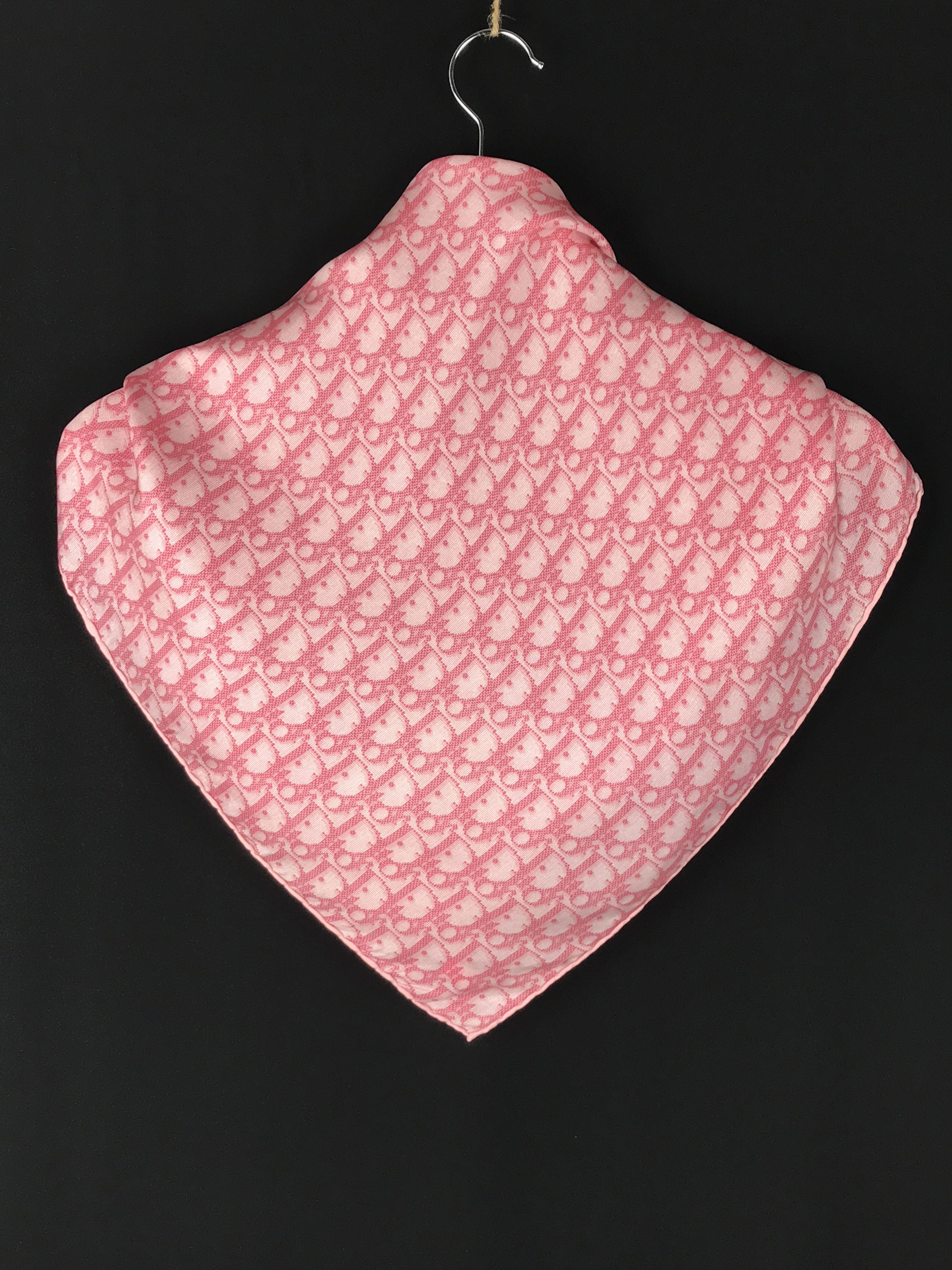 Christian Dior Monsieur × Vintage Vintage Christian Dior Monogram Silk Scarf Size ONE SIZE - 3 Thumbnail