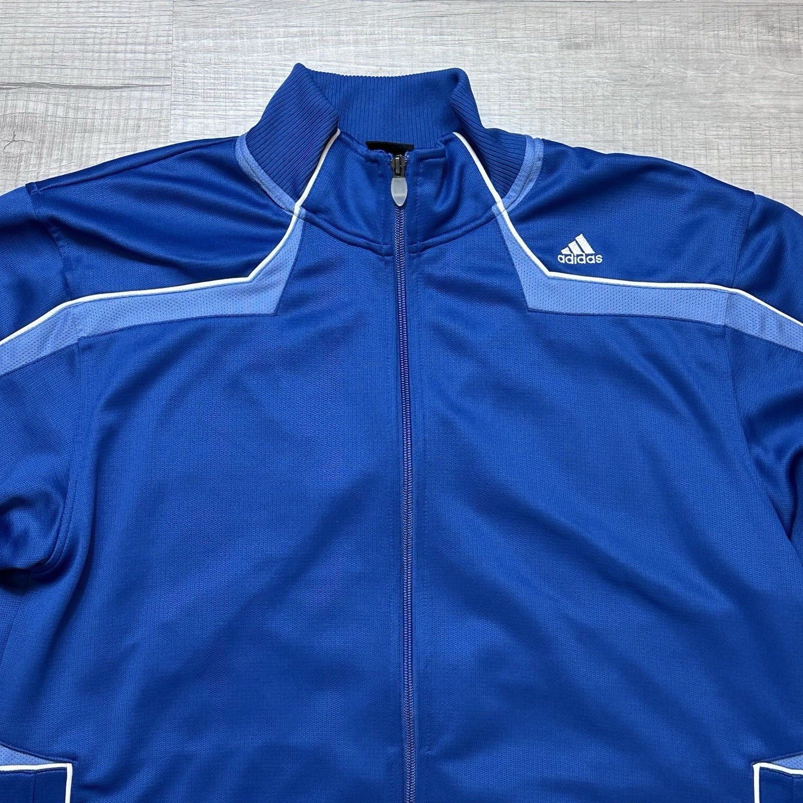 Adidas Vintage Adidas Track Jacket Men’s Large Full Zip Basketball Size US L / EU 52-54 / 3 - 5 Thumbnail