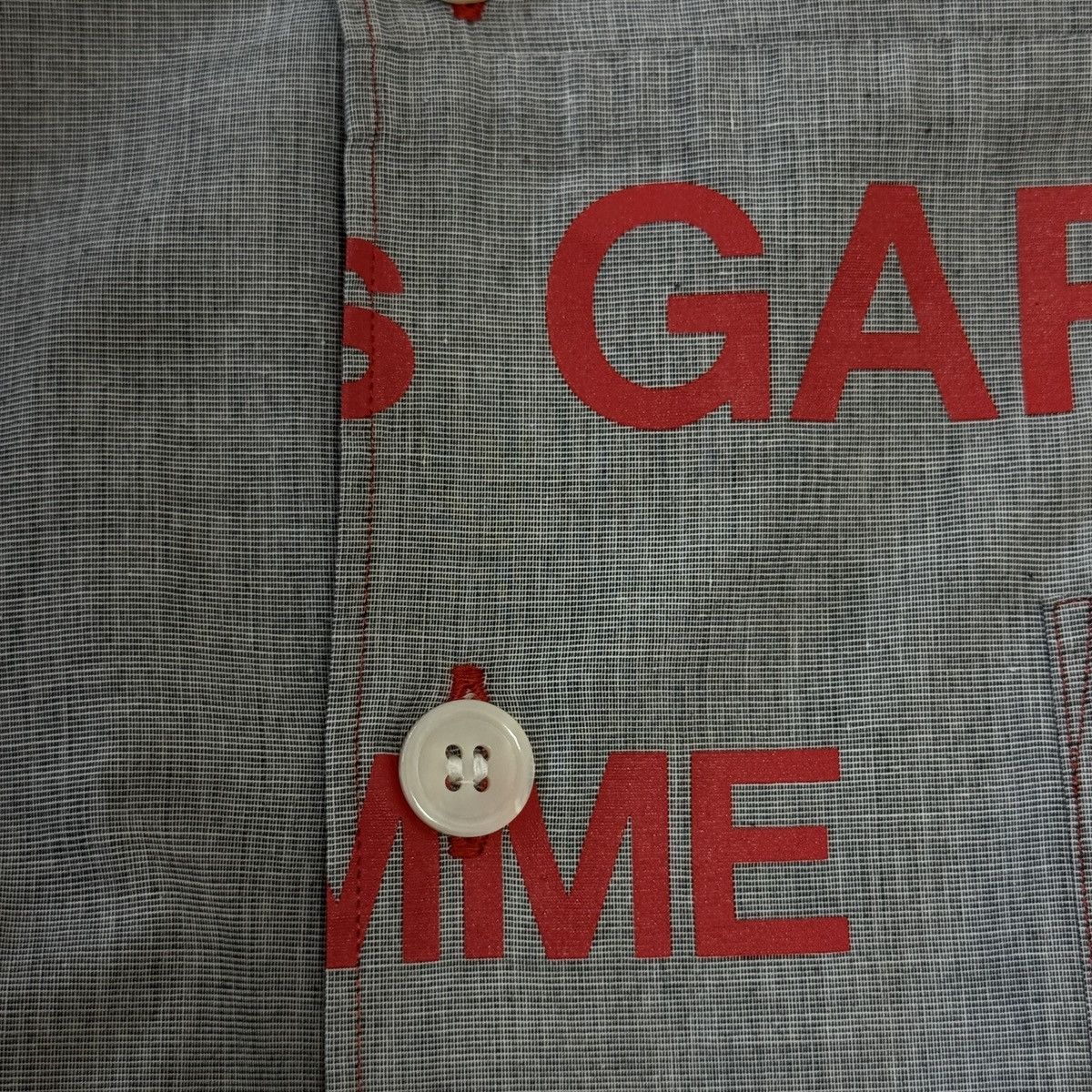 Comme des Garcons AD2001 COMME des GARCONS HOMME split logo SS shirt archive Size US M / EU 48-50 / 2 - 4 Thumbnail