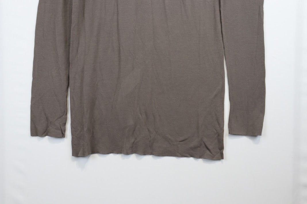 Rick Owens o1rshd1 Long-Sleeved T-Shirt in Brown Size US XL / EU 56 / 4 - 4 Thumbnail