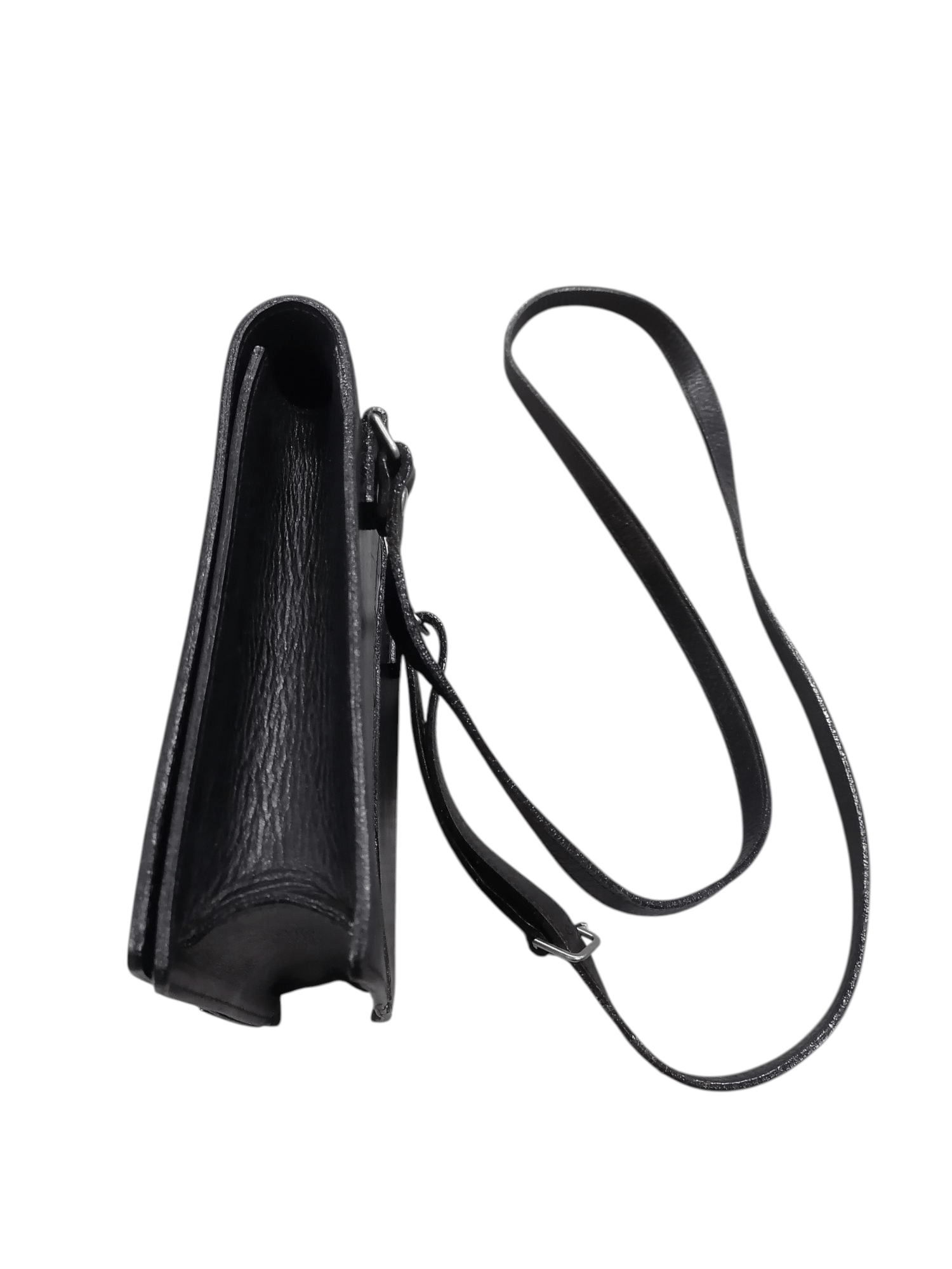 Jean Paul Gaultier Vintage 90s Jean Paul Gaultier Black Leather Crossbody Bag Size ONE SIZE - 5 Thumbnail