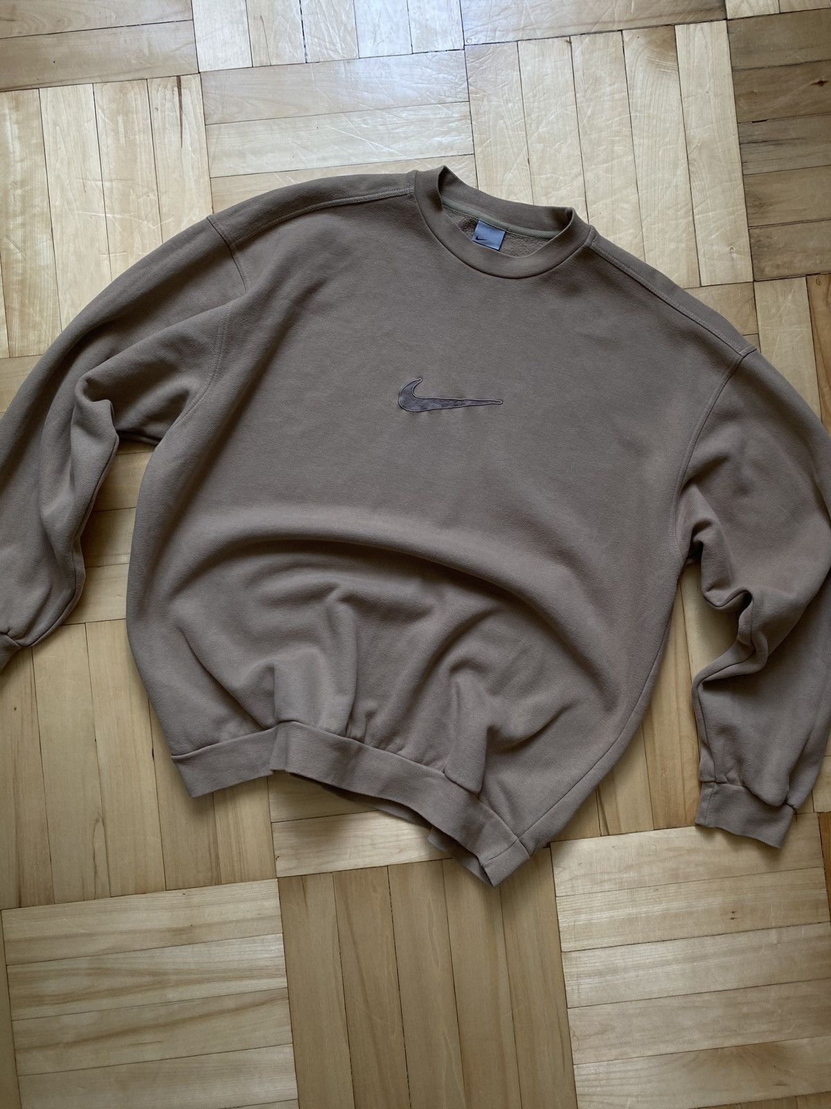 Nike × Vintage Vintage Nike Swoosh Big Logo Men’s Sweater Size US XL / EU 56 / 4 - 2 Thumbnail